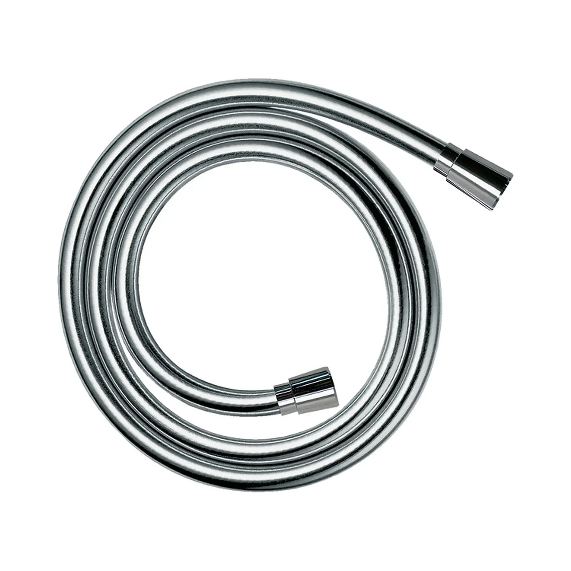 Шланг для душу 1,6 м Isiflex Hansgrohe 28276000 Chrome — вид на білому тлі