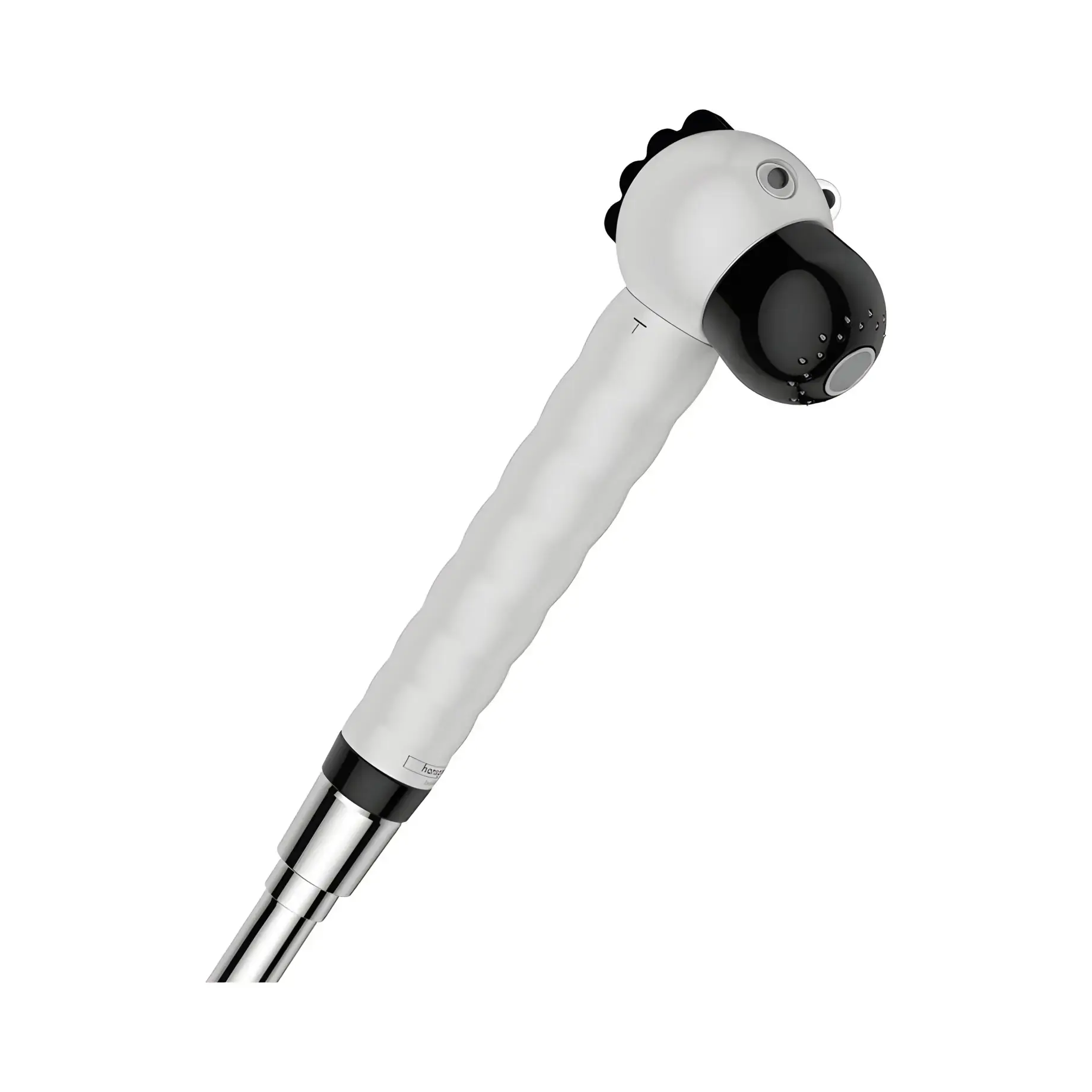 Ручний душ 2jet Jocolino Hansgrohe 28787640 White / Black — вид на білому тлі