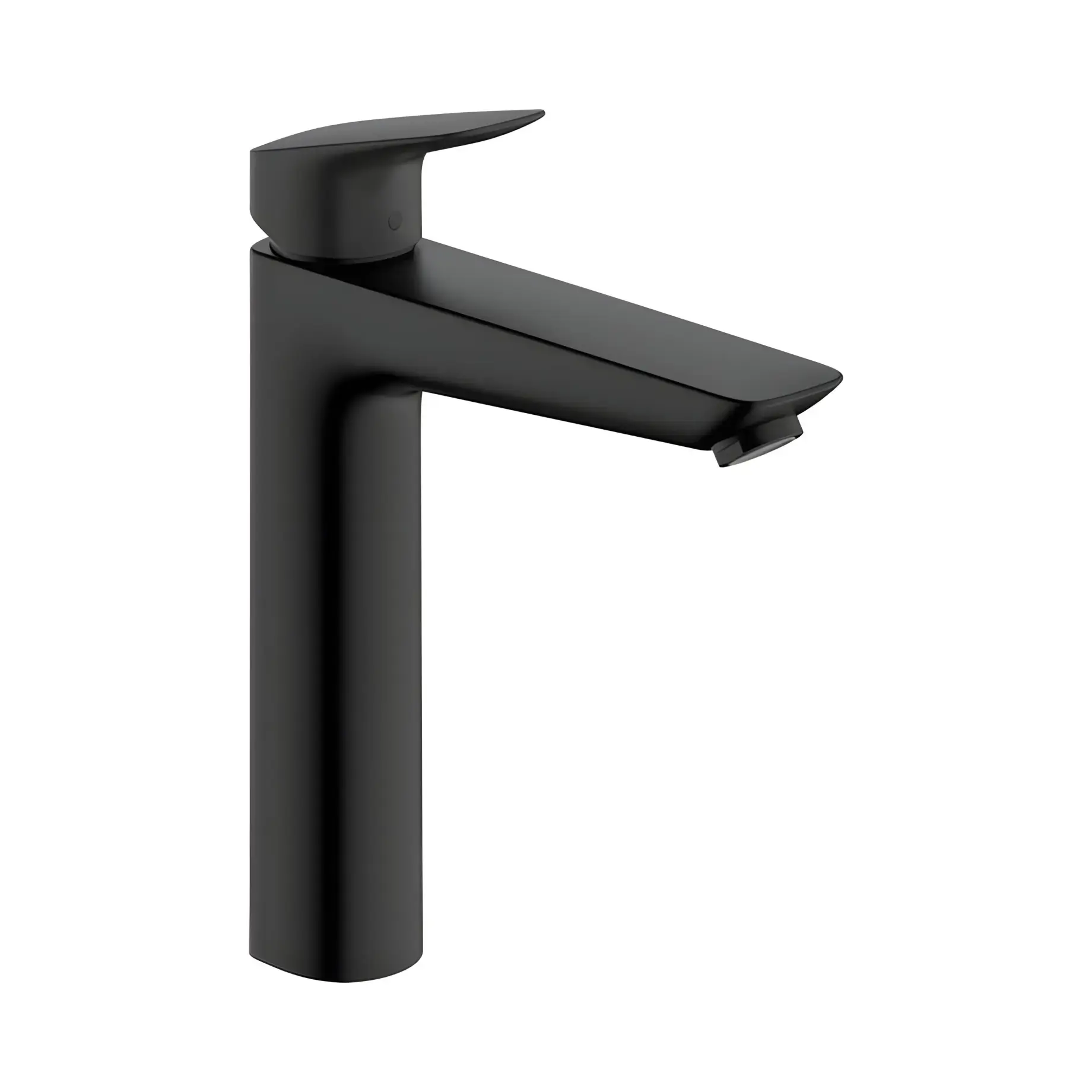 Змішувач для раковини Logis Hansgrohe 71090670 Matt Black — вид на білому тлі