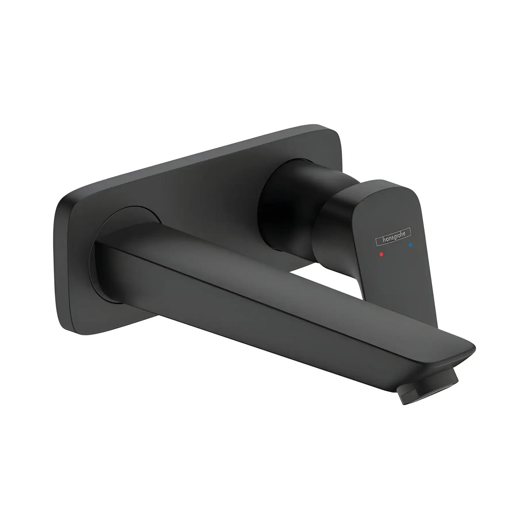 Змішувач для раковини Logis Hansgrohe 71220670 Matt Black — вид на білому тлі