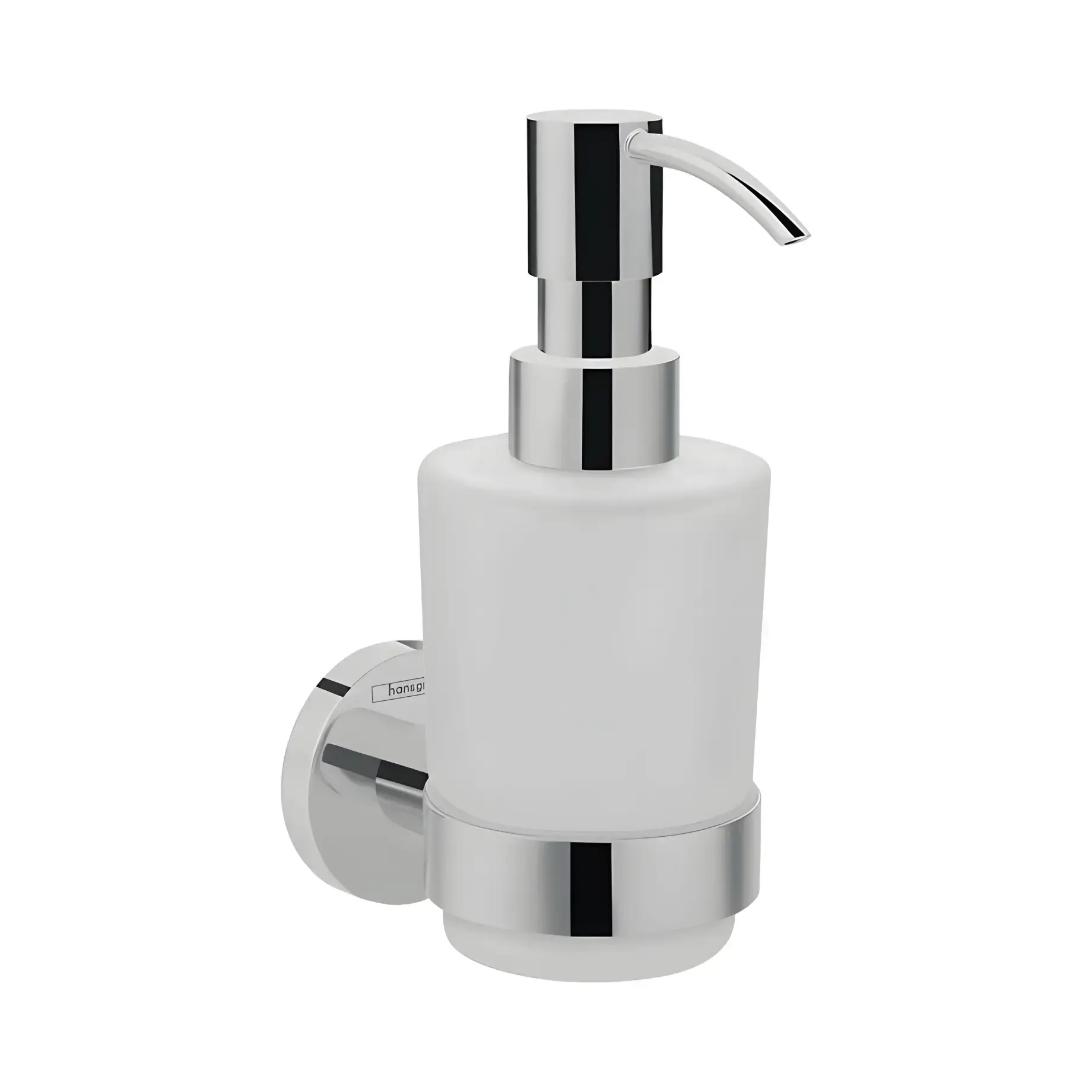 Дозатор для рідкого мила Logis Universal Hansgrohe 41714000 Chrome — вид на білому тлі
