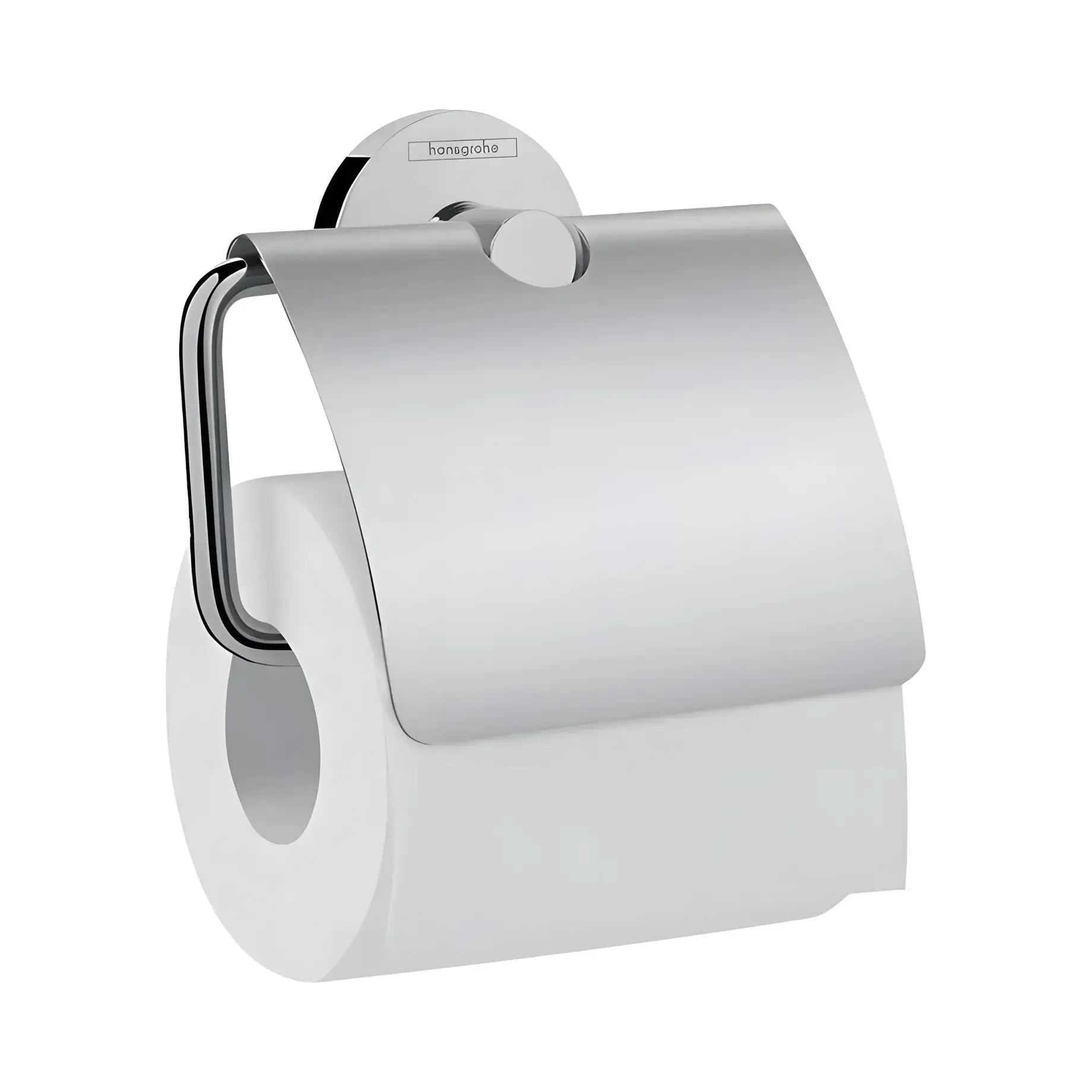 Тримач для туалетного паперу з кришкою Logis Universal Hansgrohe 41723000 — вид на білому тлі