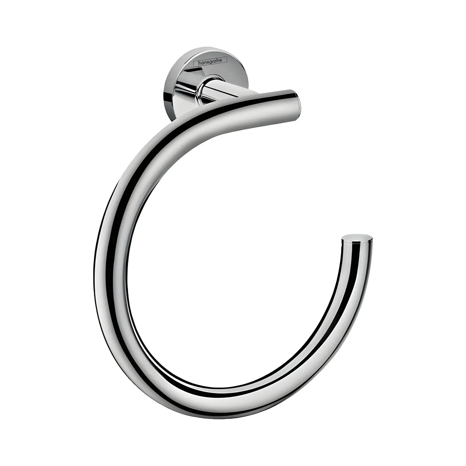 Тримач для рушника Logis Universal Hansgrohe 41724000 Chrome — вид на білому тлі