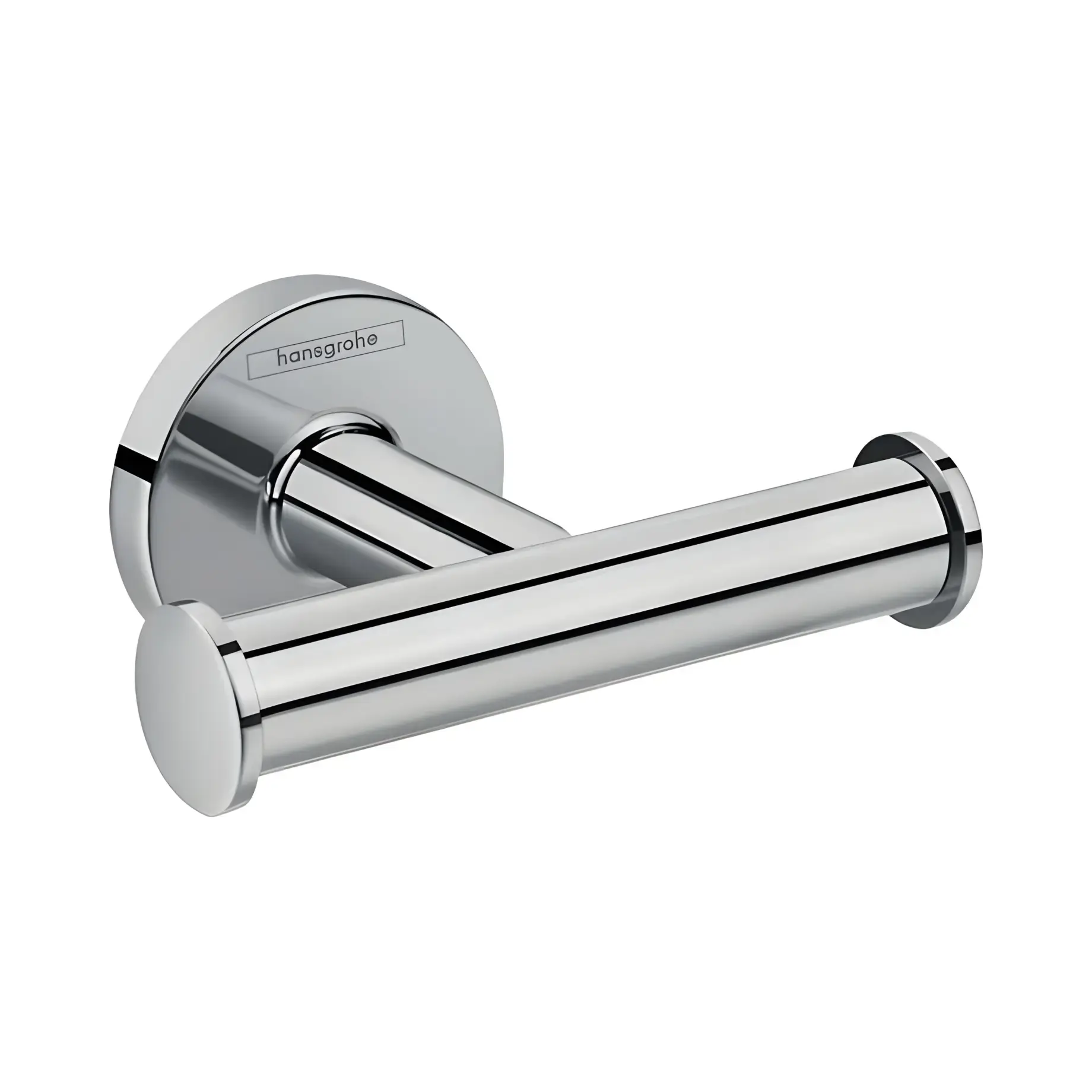 Гачок подвійний Logis Universal Hansgrohe 41725000 Chrome — вид на білому тлі