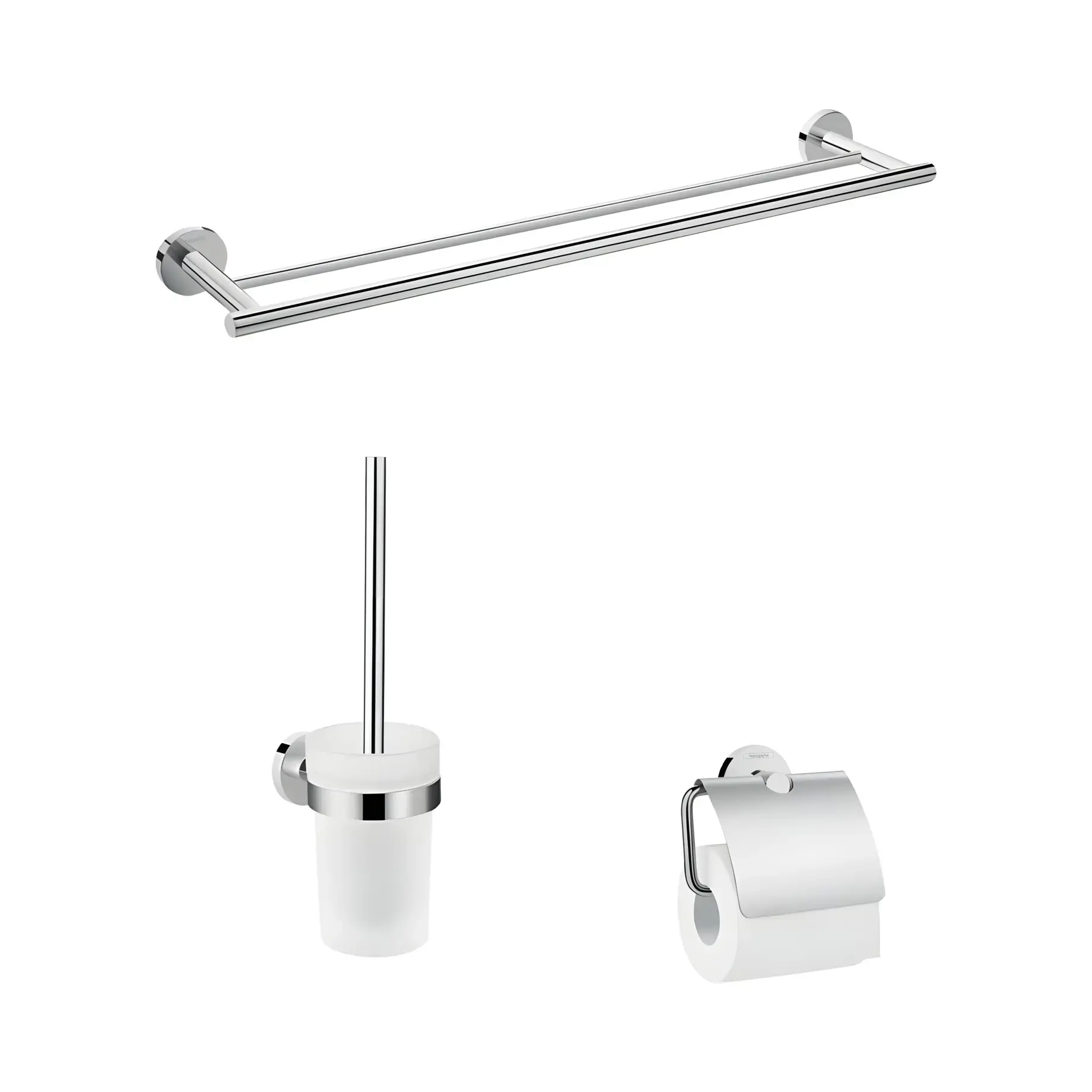 Набір аксесуарів 3-в-1 Logis Universal Hansgrohe 41727000 — вид на білому тлі