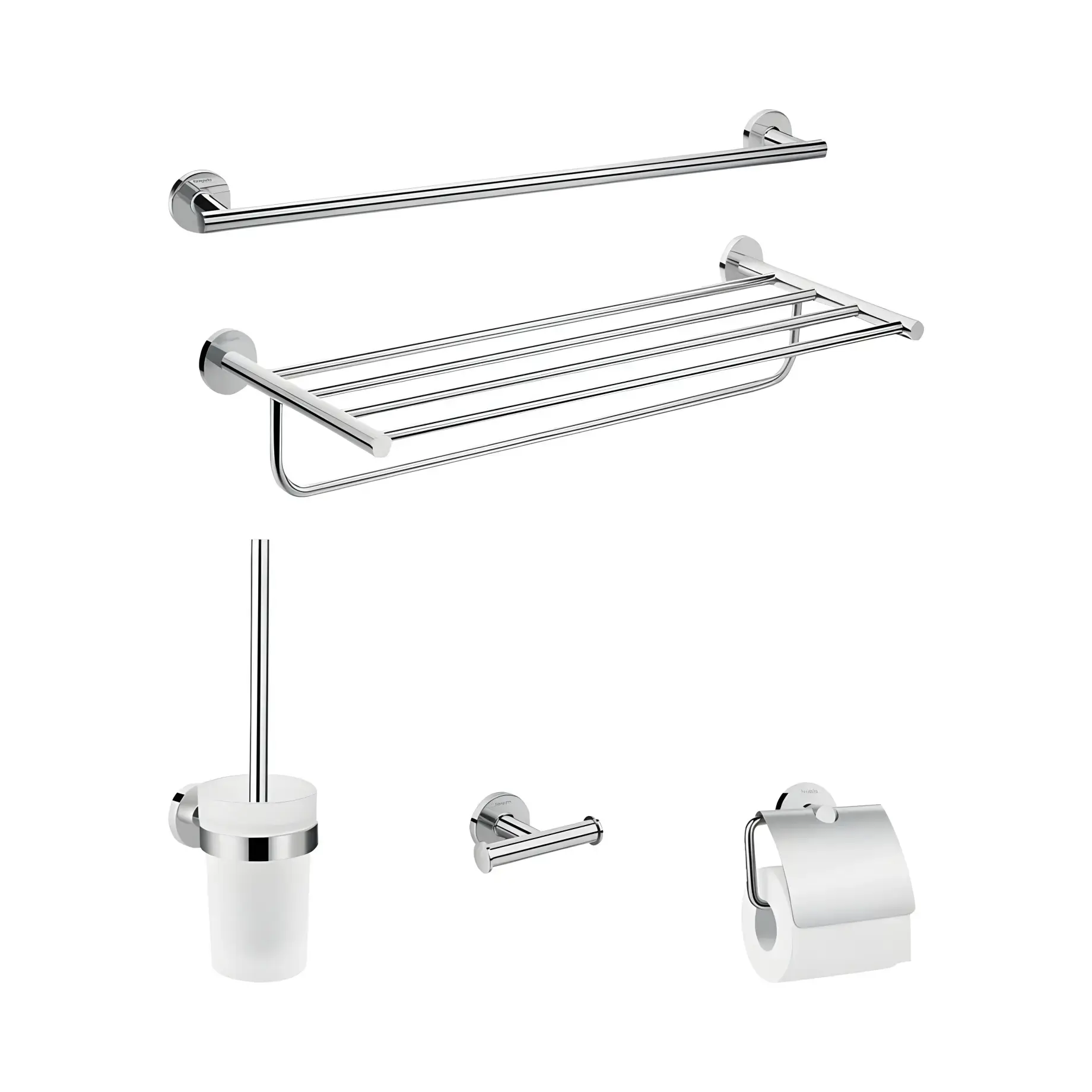Набір аксесуарів 5-в-1 Logis Universal Hansgrohe 41728000 — вид на білому тлі