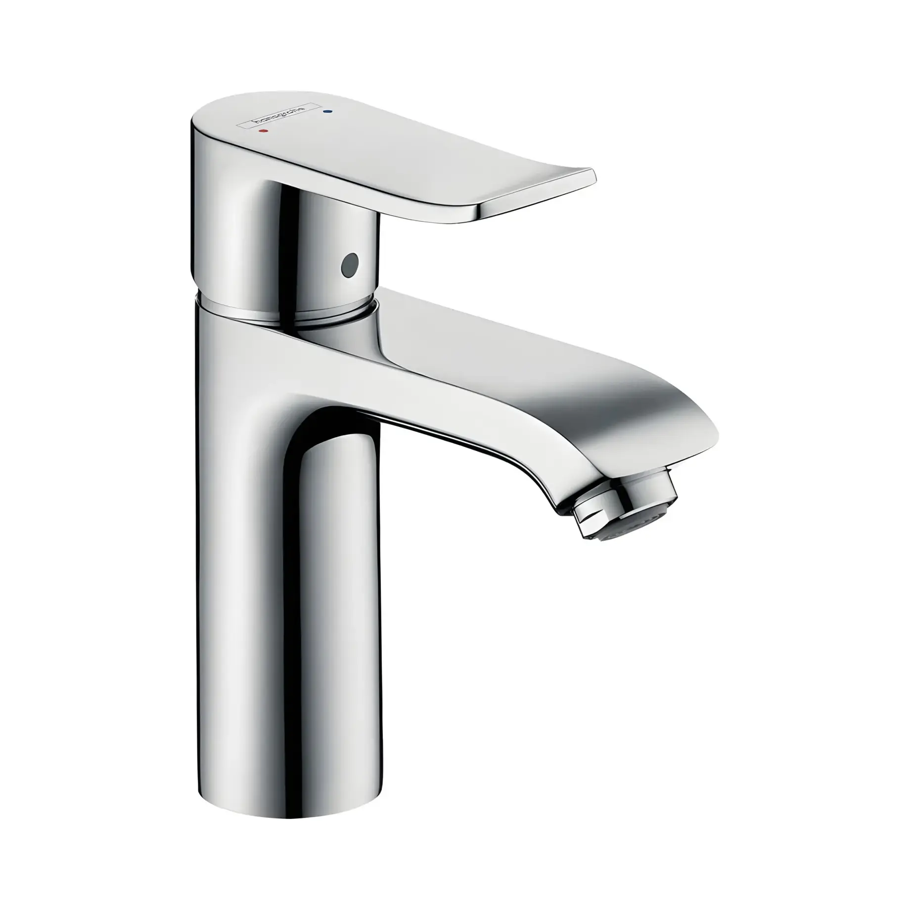 Змішувач для раковини Metris Hansgrohe 31080000 Chrome — вид на білому тлі