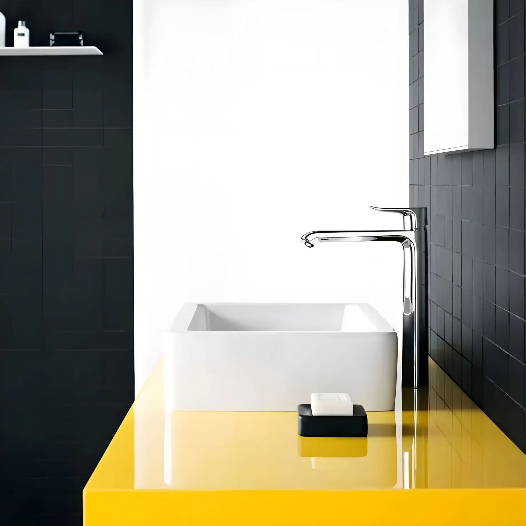 Смеситель для раковины Metris Hansgrohe 31082000 — вид спереди