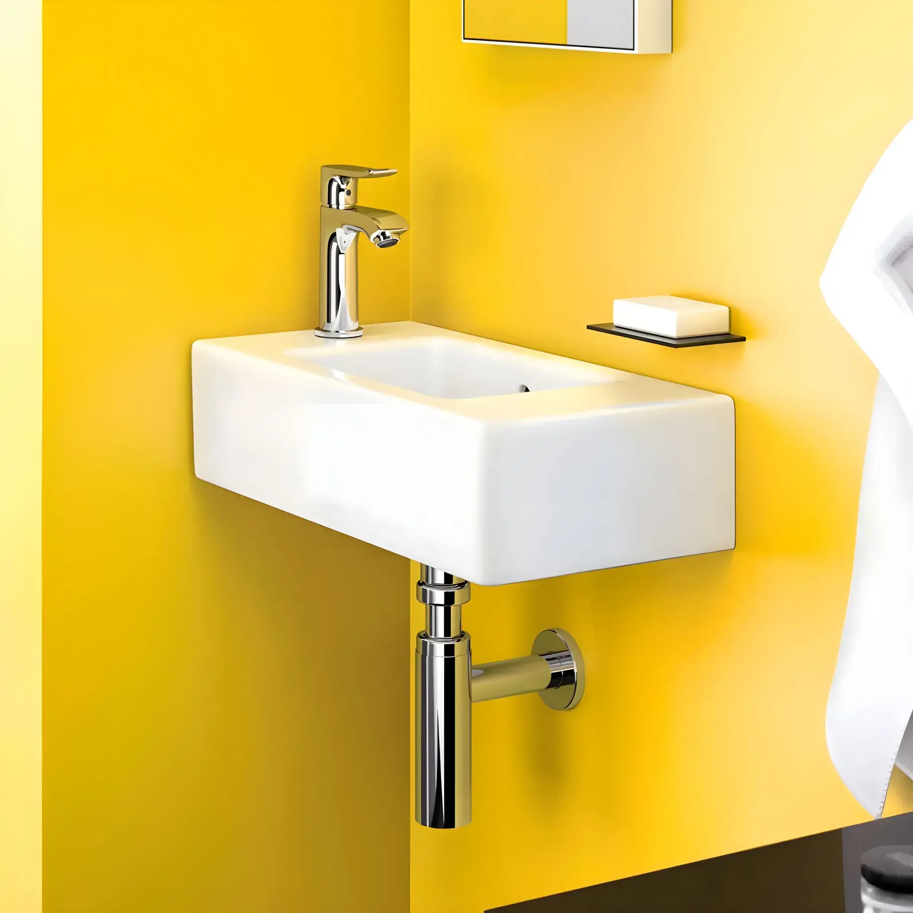Змішувач для раковини Metris Hansgrohe 31088000 — вид спереду