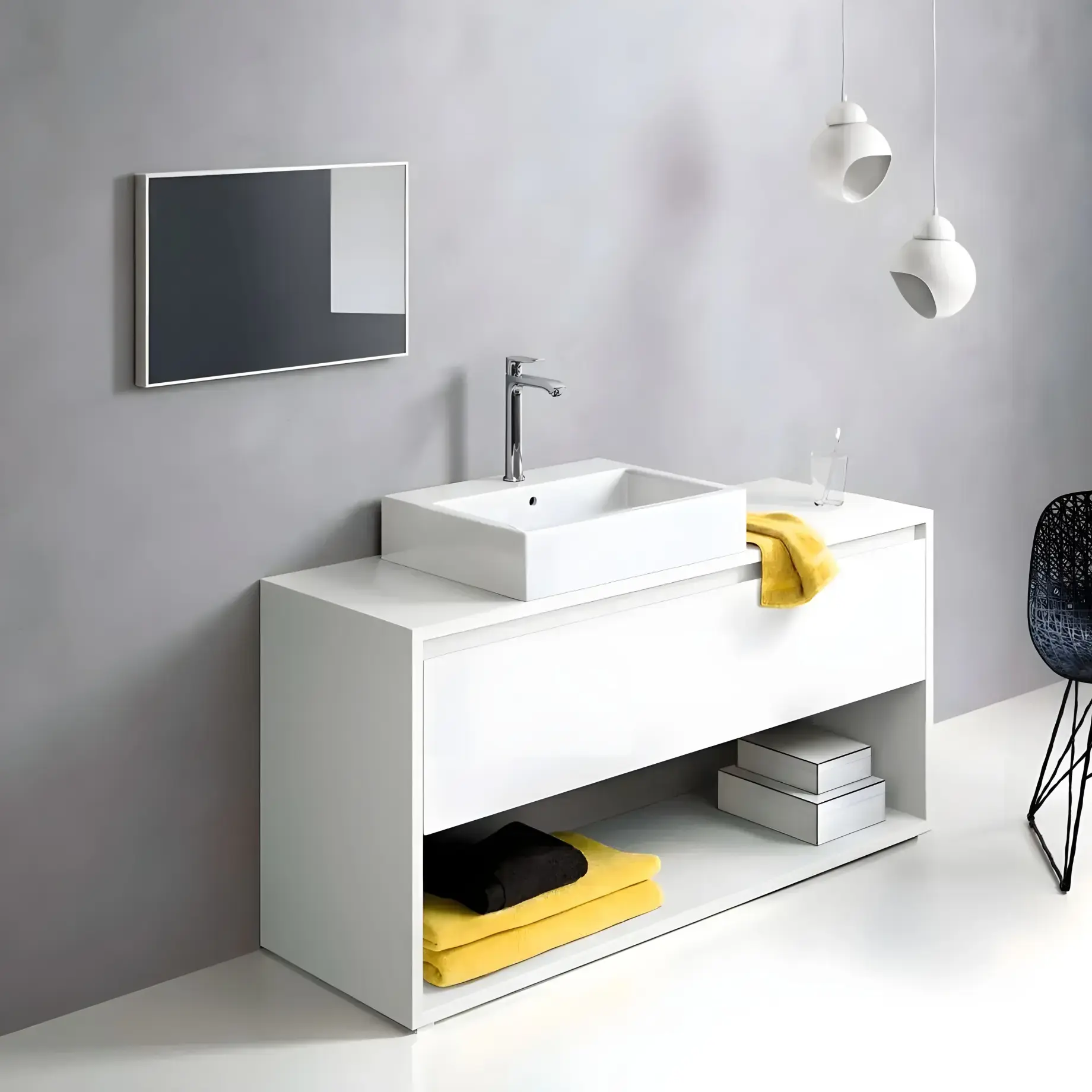 Змішувач для раковини Metris Hansgrohe 31183000 — вид спереду