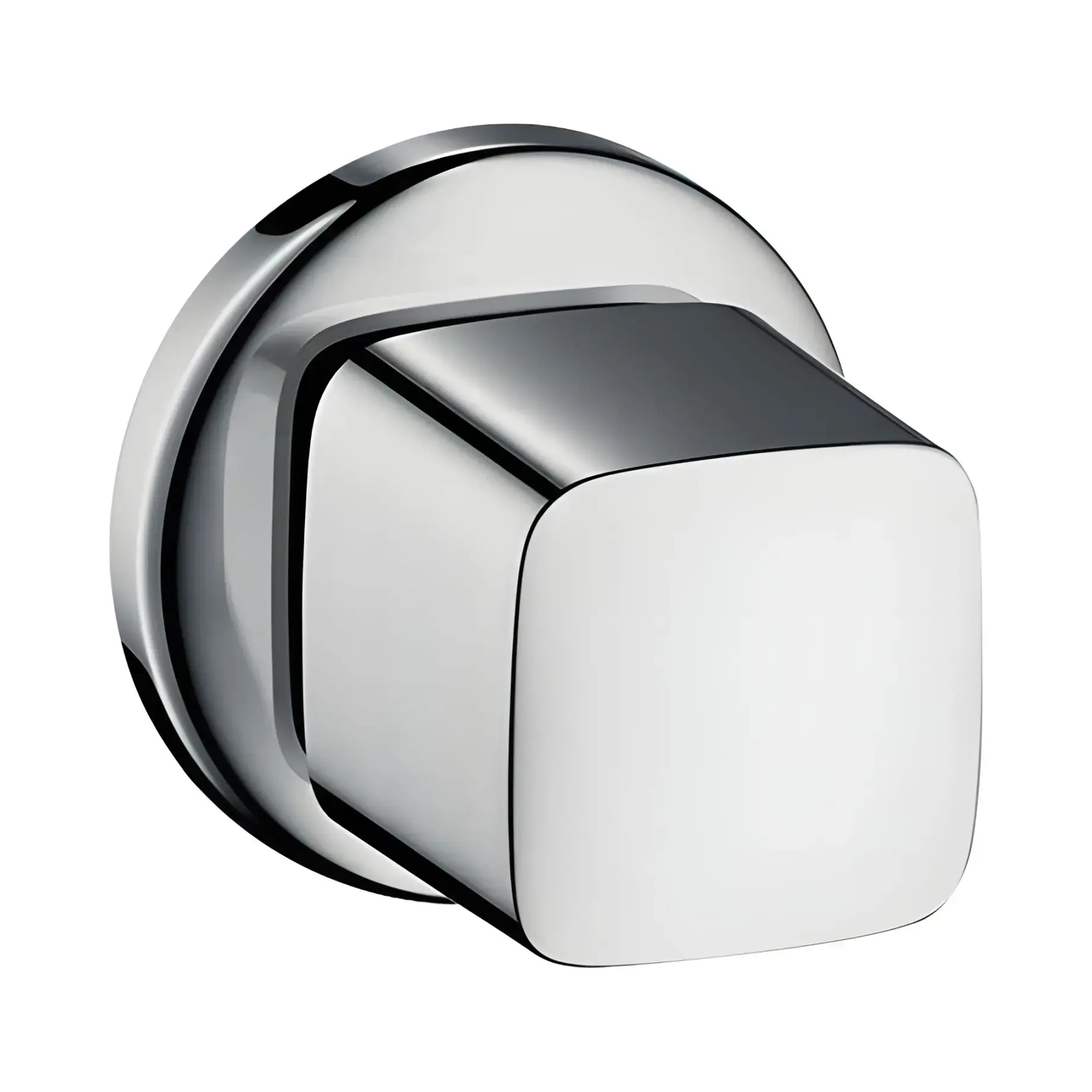 Запірний вентиль Е Metris Hansgrohe 31677000 Chrome — вид на білому тлі