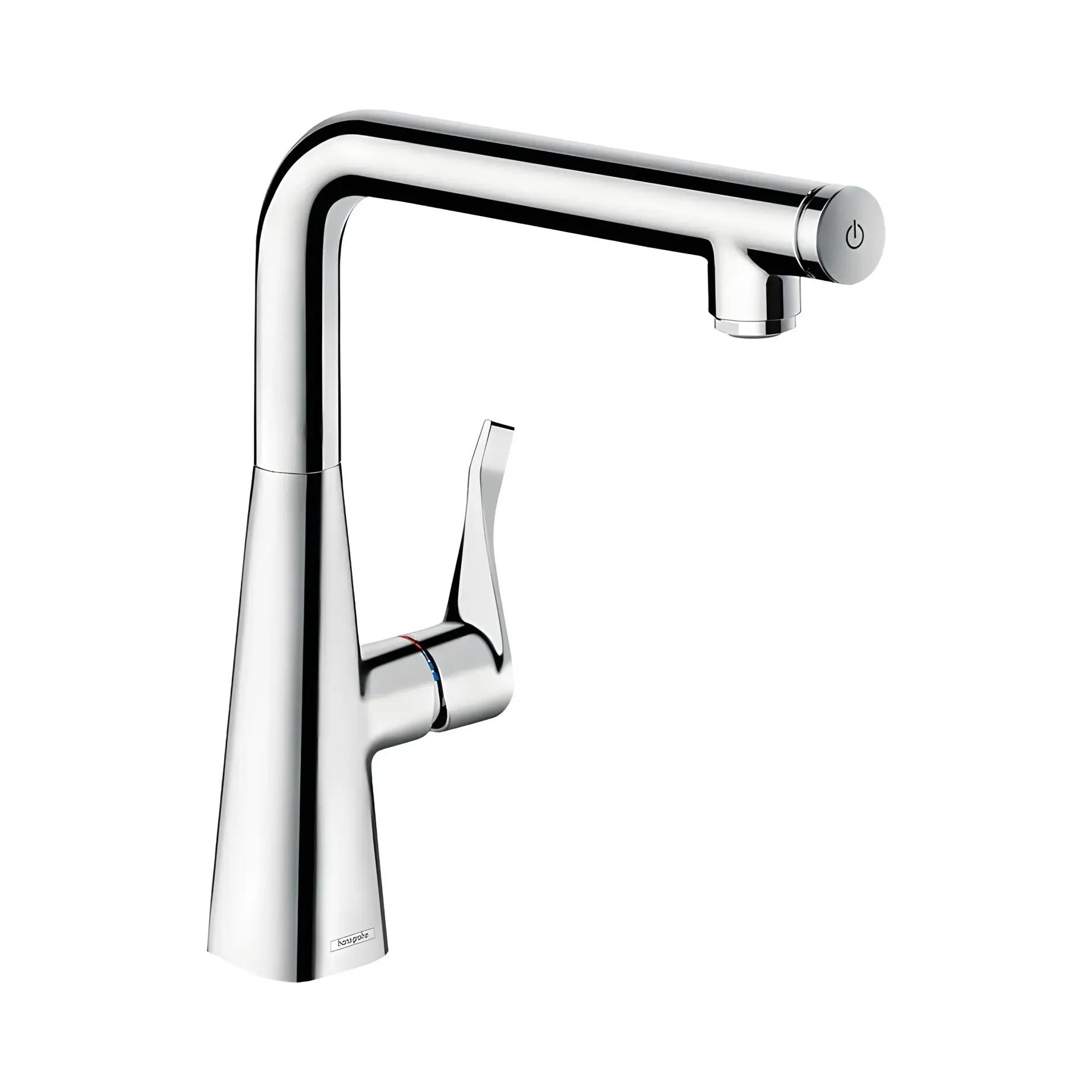 Змішувач для кухні Metris Select M71 Hansgrohe 14847000 Chrome — вид на білому тлі