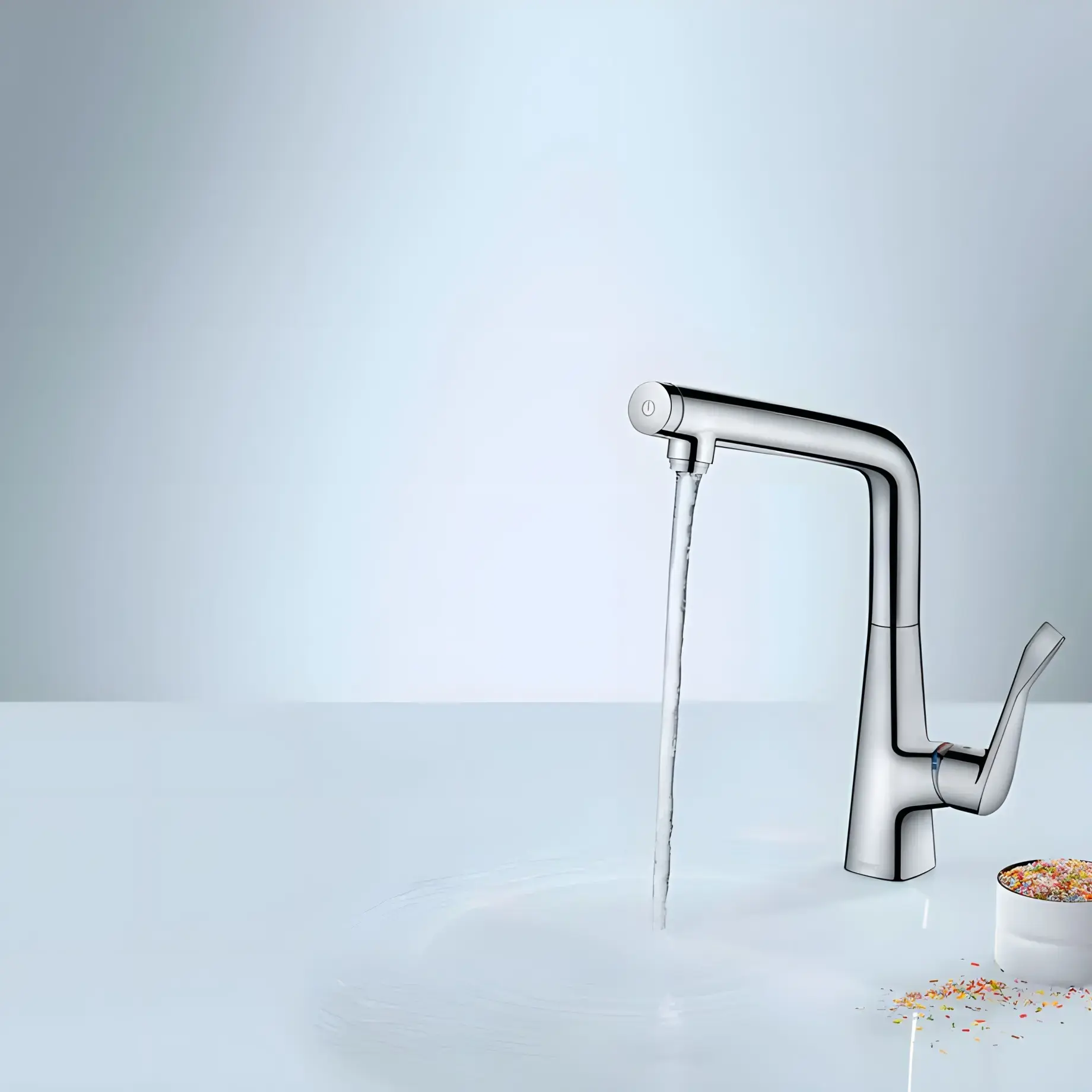 Змішувач для кухні Metris Select M71 Hansgrohe 14883000 Chrome — вид спереду
