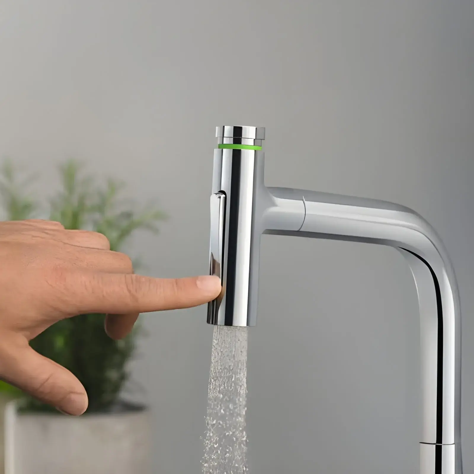 Змішувач для кухні Metris Select M71 Hansgrohe 73819000 Chrome — ракурс 3/4