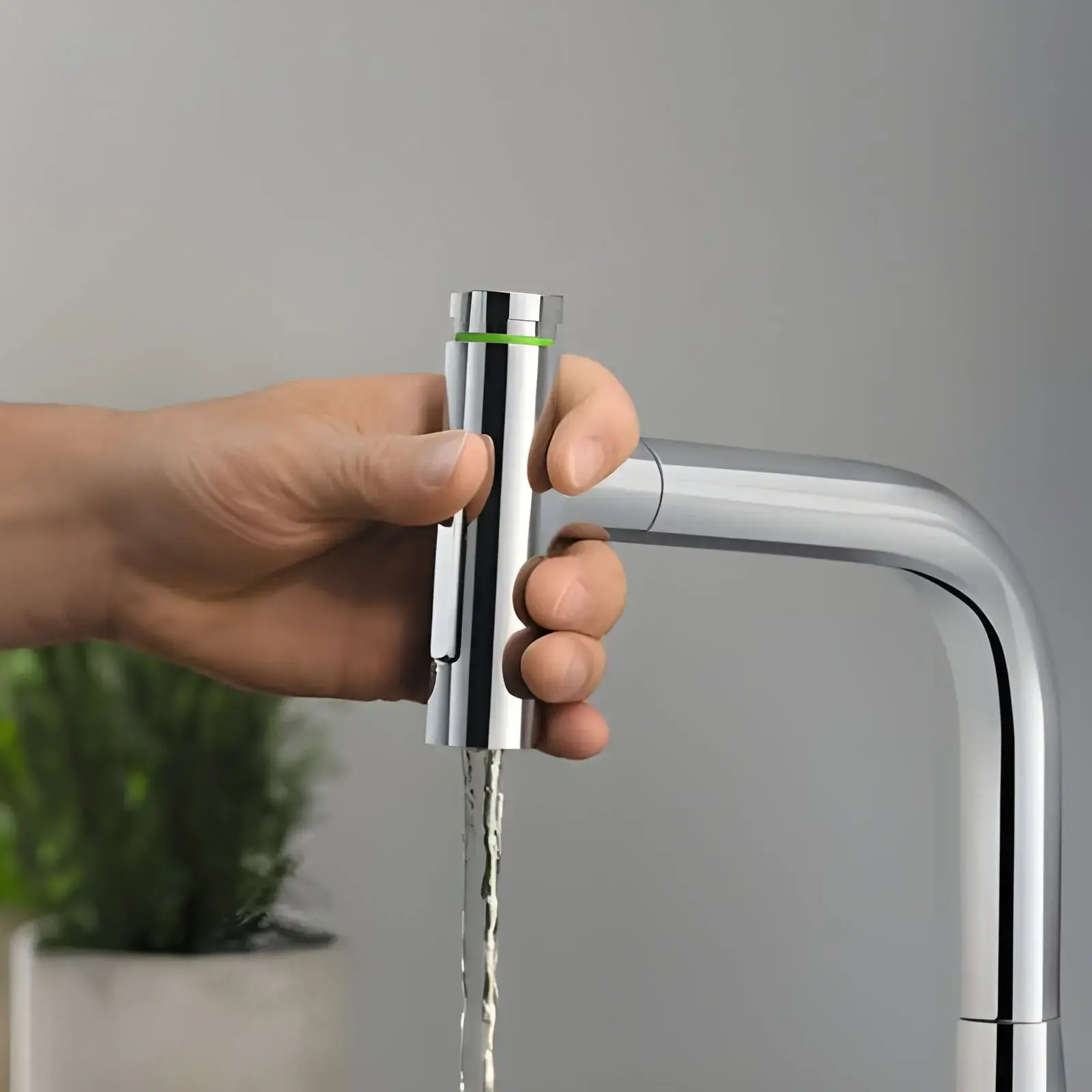 Змішувач для кухні Metris Select M71 Hansgrohe 73819000 Chrome — вид всередину
