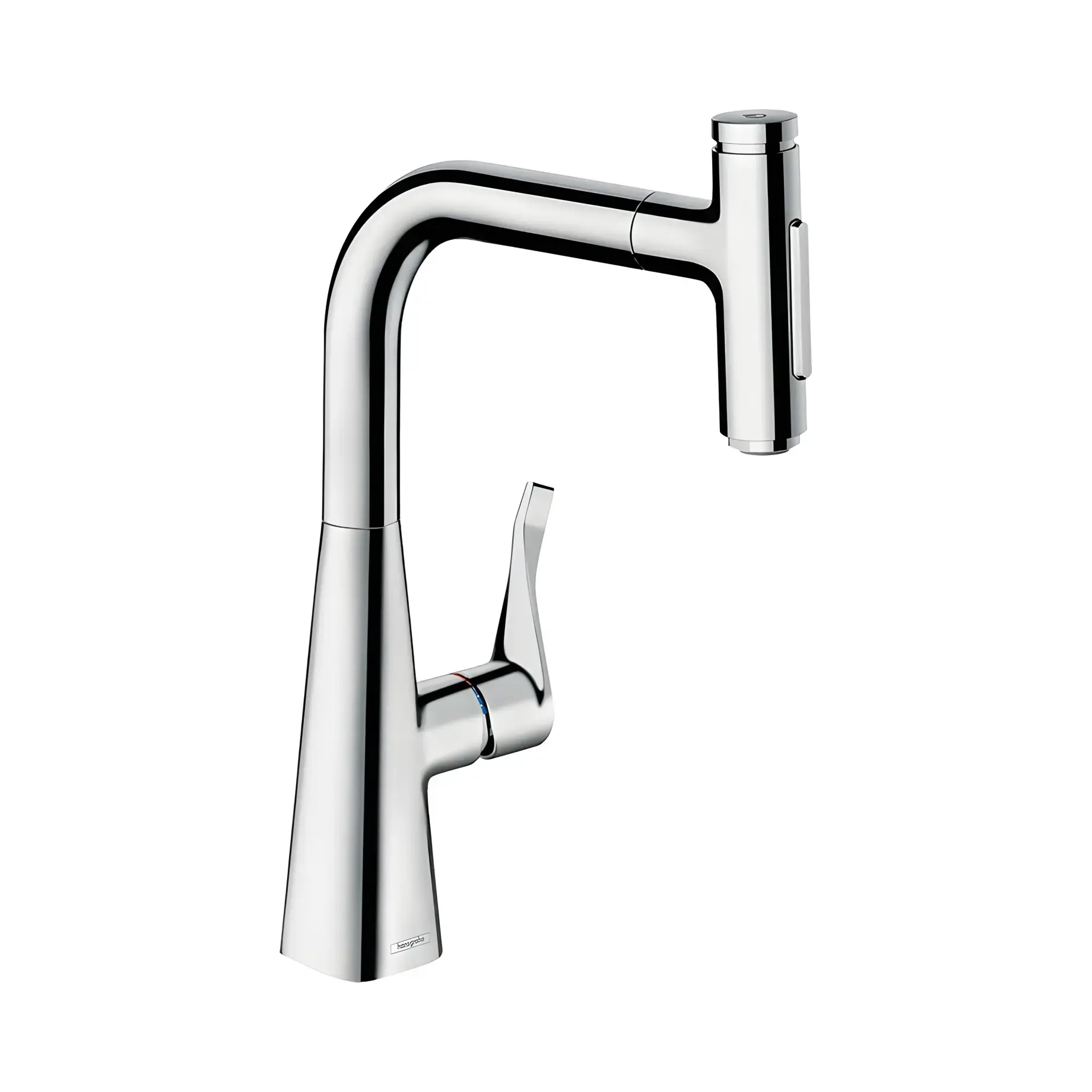 Змішувач для кухні Metris Select M71 Hansgrohe 73822000 Chrome — вид на білому тлі