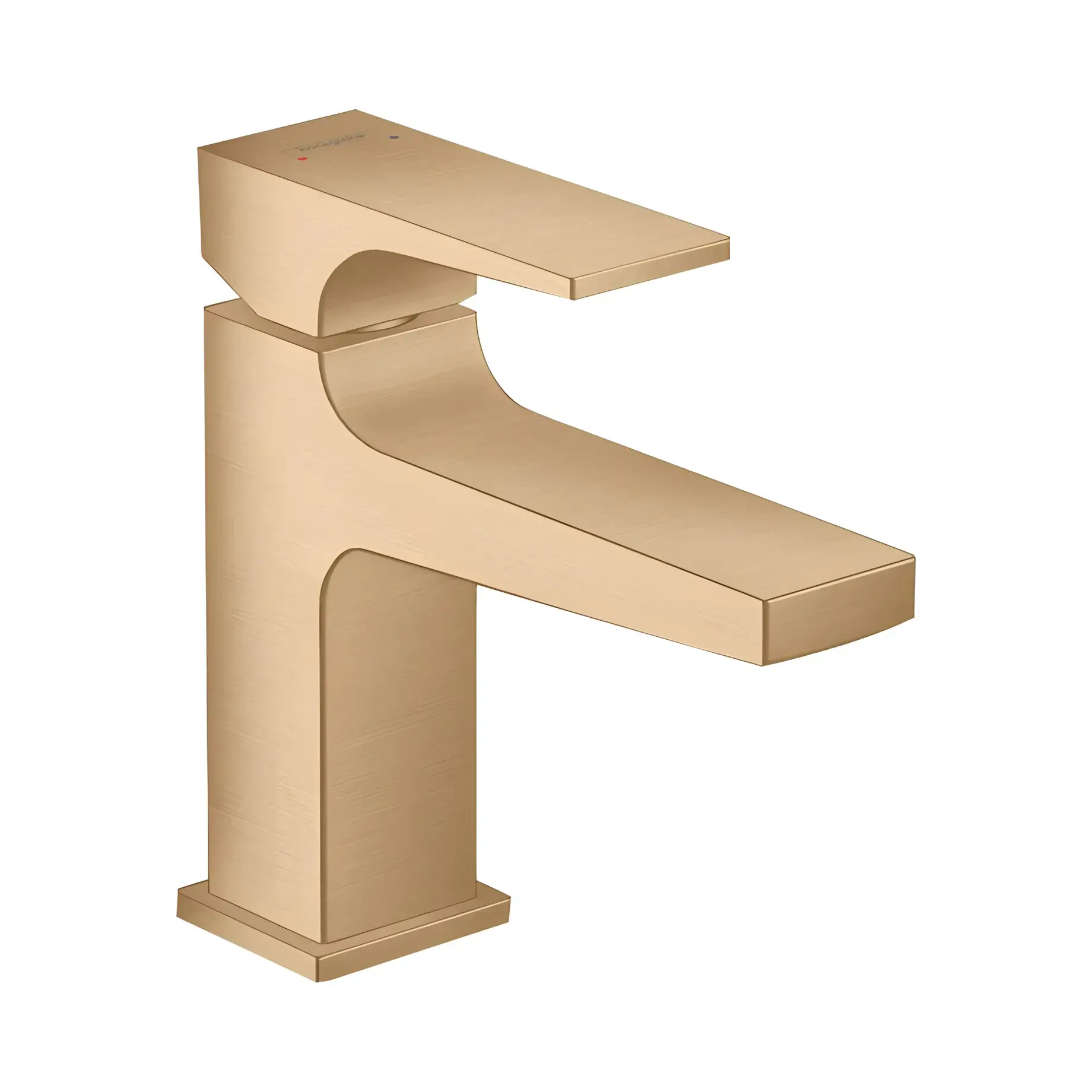 Змішувач для раковини Metropol Hansgrohe 32500140 Brushed Bronze — вид на білому тлі