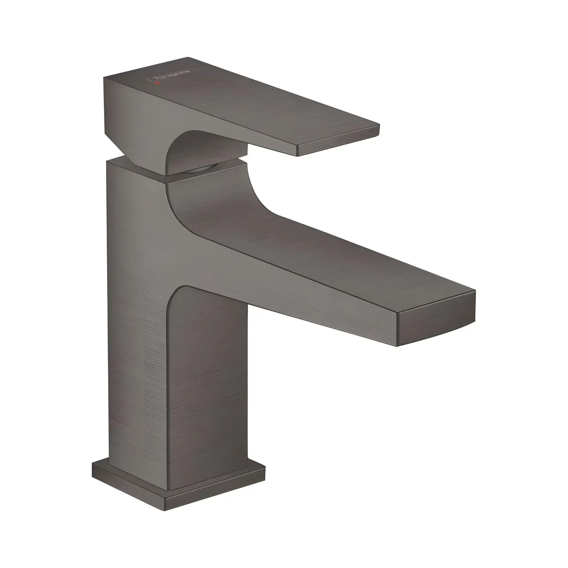 Змішувач для раковини Metropol Hansgrohe 32500340 Brushed Black Chrome — вид на білому тлі