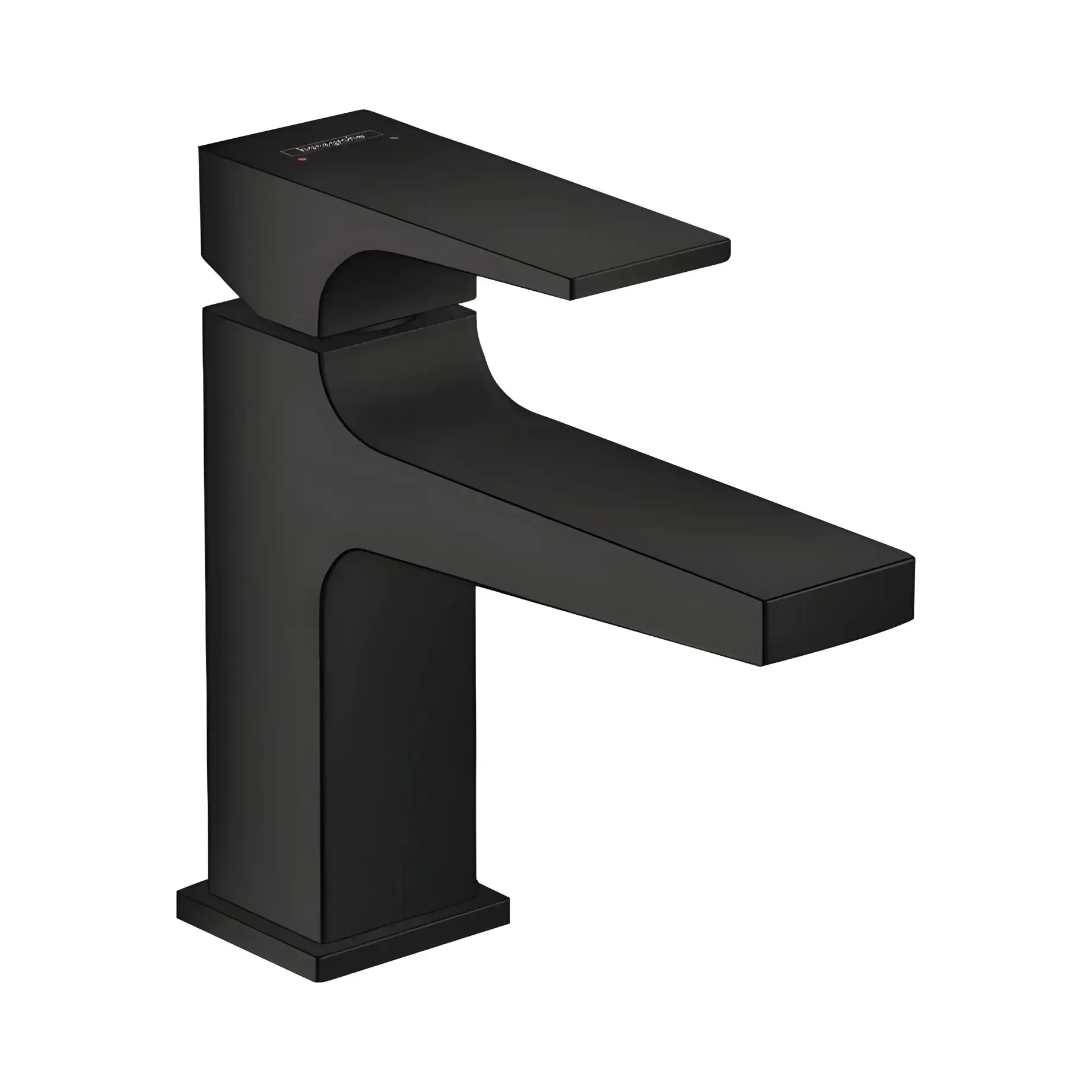 Змішувач для раковини Metropol Hansgrohe 32500670 Matt Black — вид на білому тлі