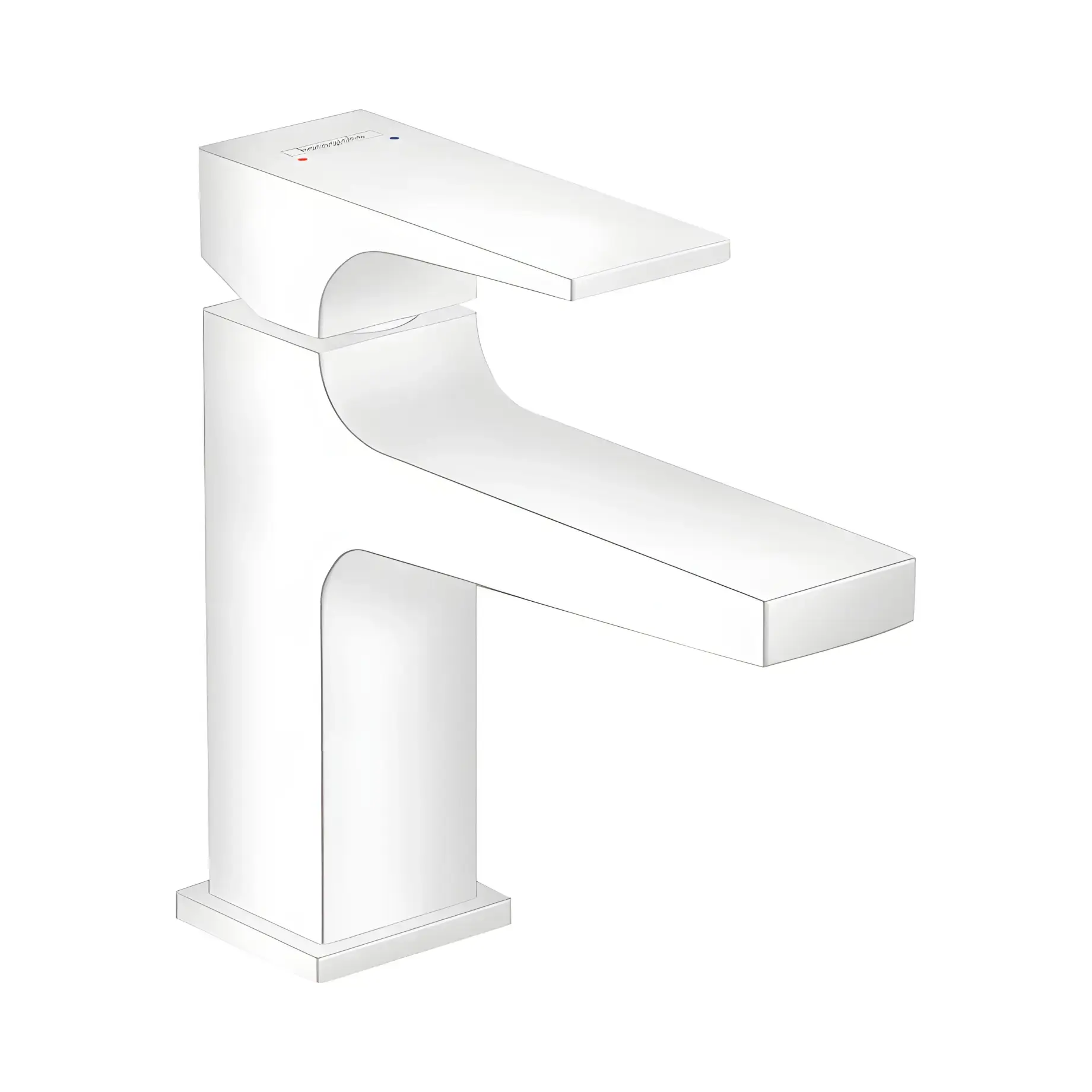 Змішувач для раковини Metropol Hansgrohe 32500700 White Matt — вид на білому тлі