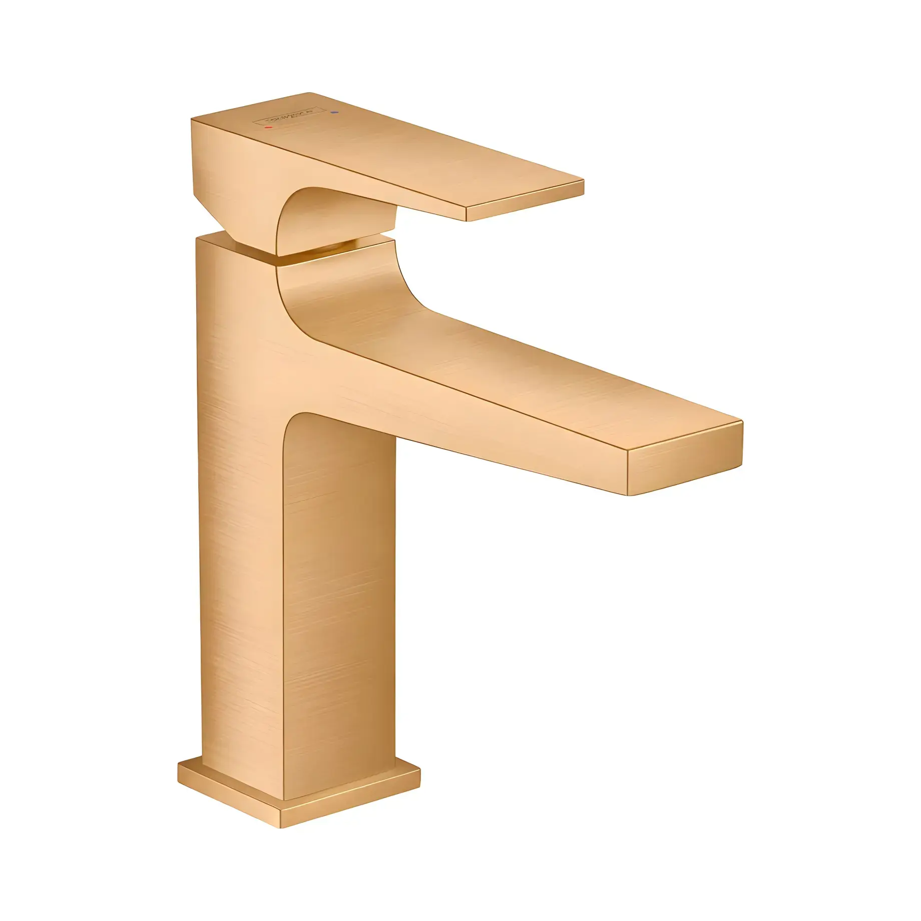 Змішувач для раковини Metropol Hansgrohe 32507140 Brushed Bronze — вид на білому тлі