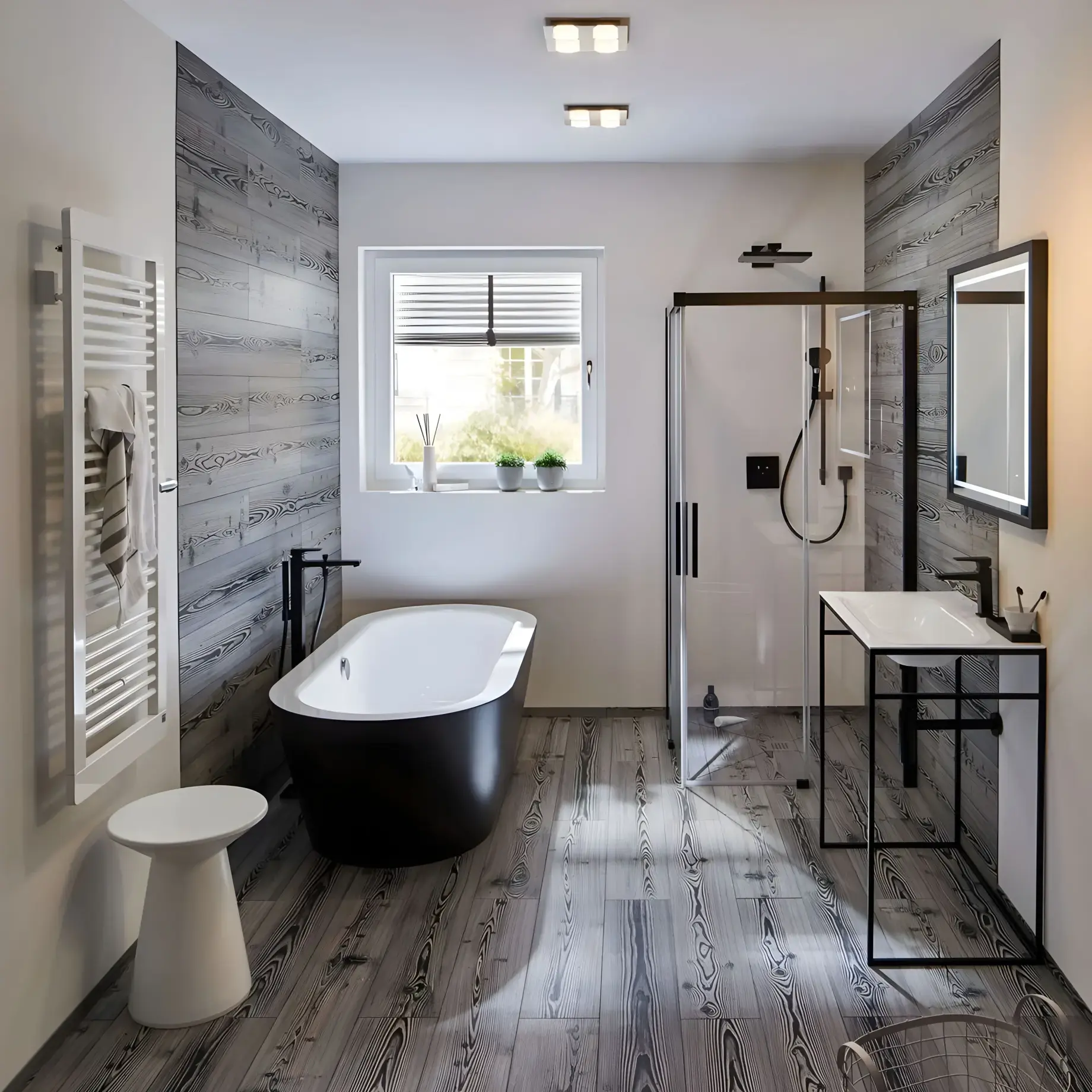 Змішувач для раковини Metropol Hansgrohe 32507670 Matt Black — у встановленому вигляді