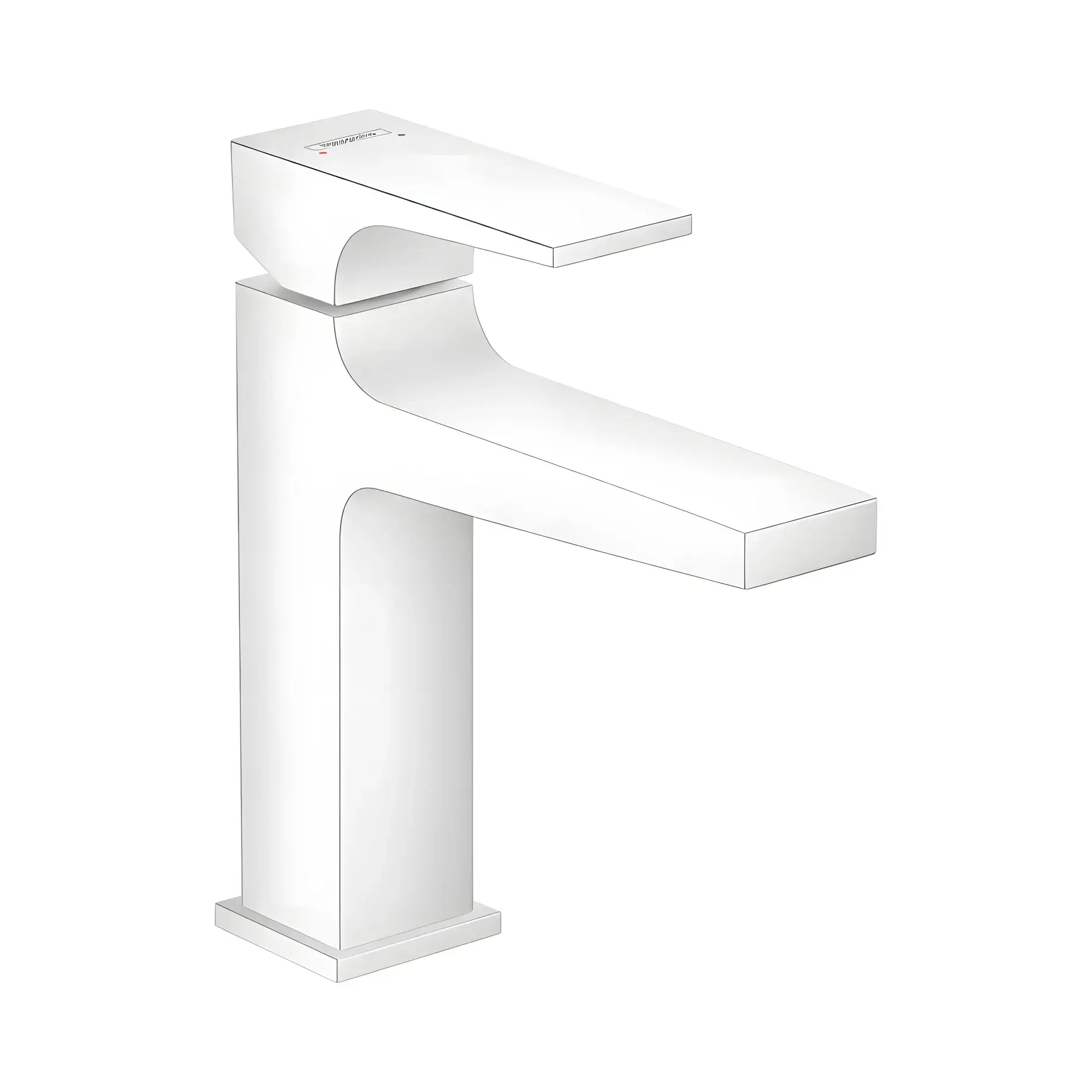 Змішувач для раковини Metropol Hansgrohe 32507700 White Matt — вид на білому тлі