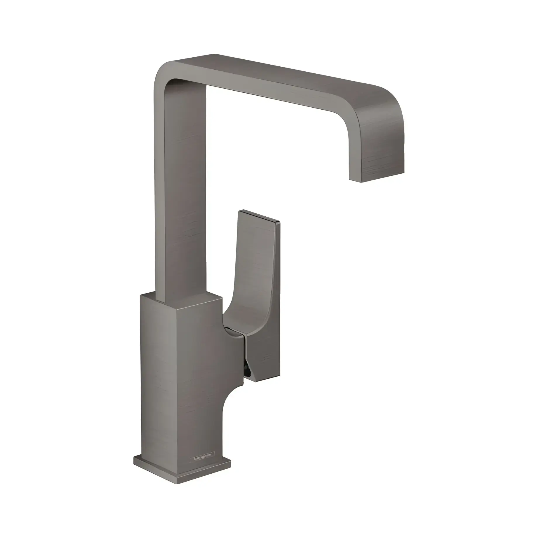 Змішувач для раковини Metropol Hansgrohe 32511340 Brushed Black Chrome — вид на білому тлі