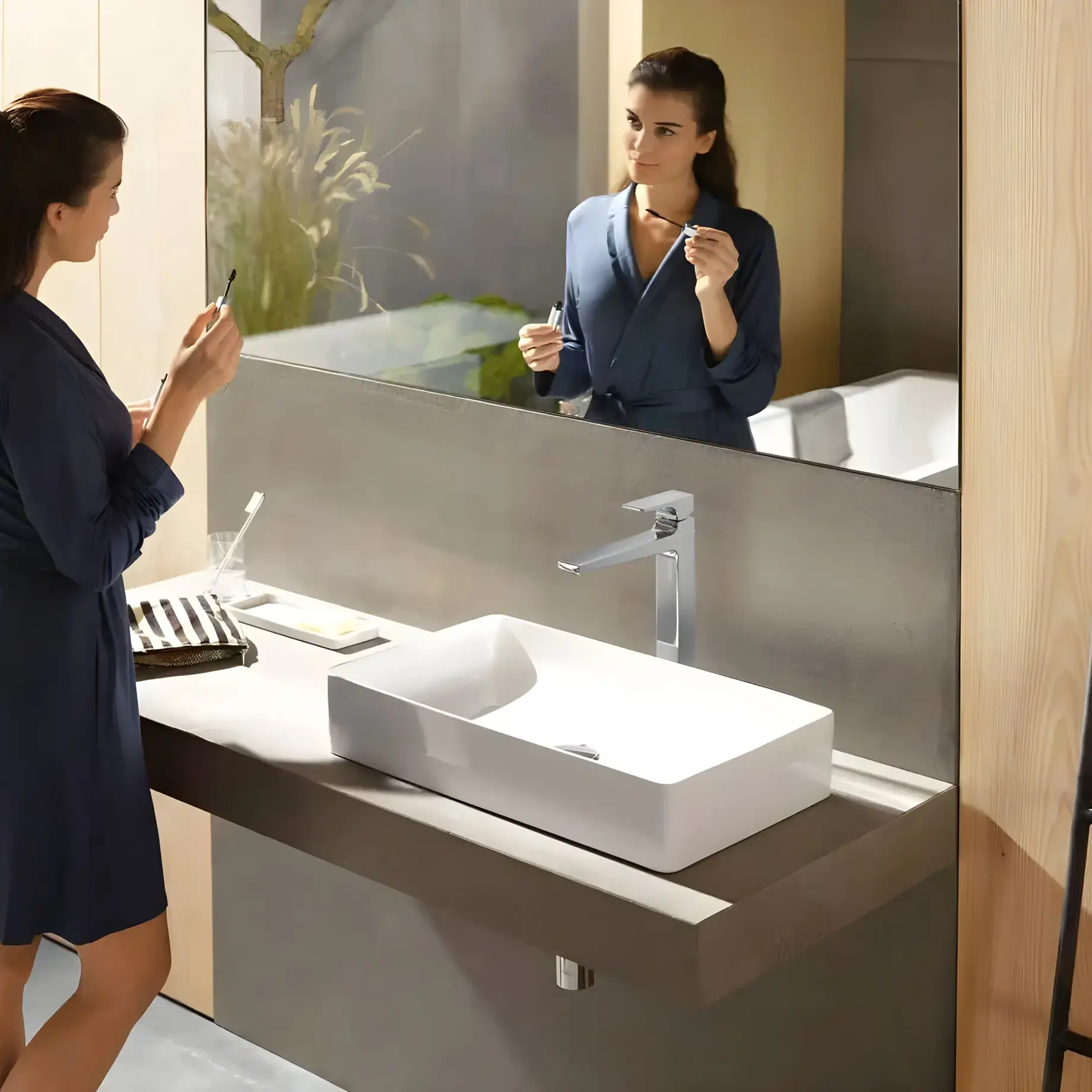 Змішувач для раковини Metropol Hansgrohe 32512000 Chrome — вид спереду