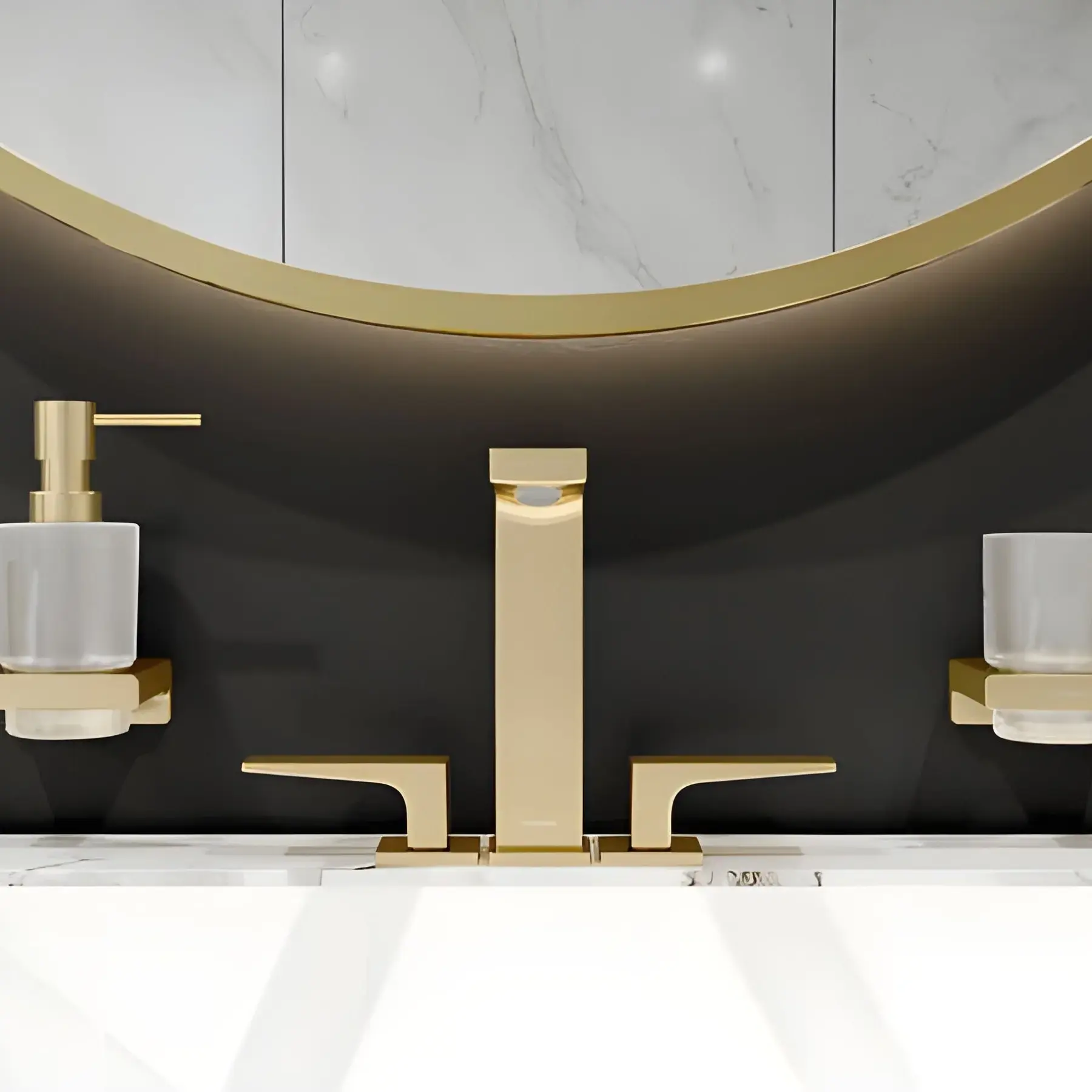 Змішувач для раковини Metropol Hansgrohe 32515140 Brushed Bronze — вид спереду
