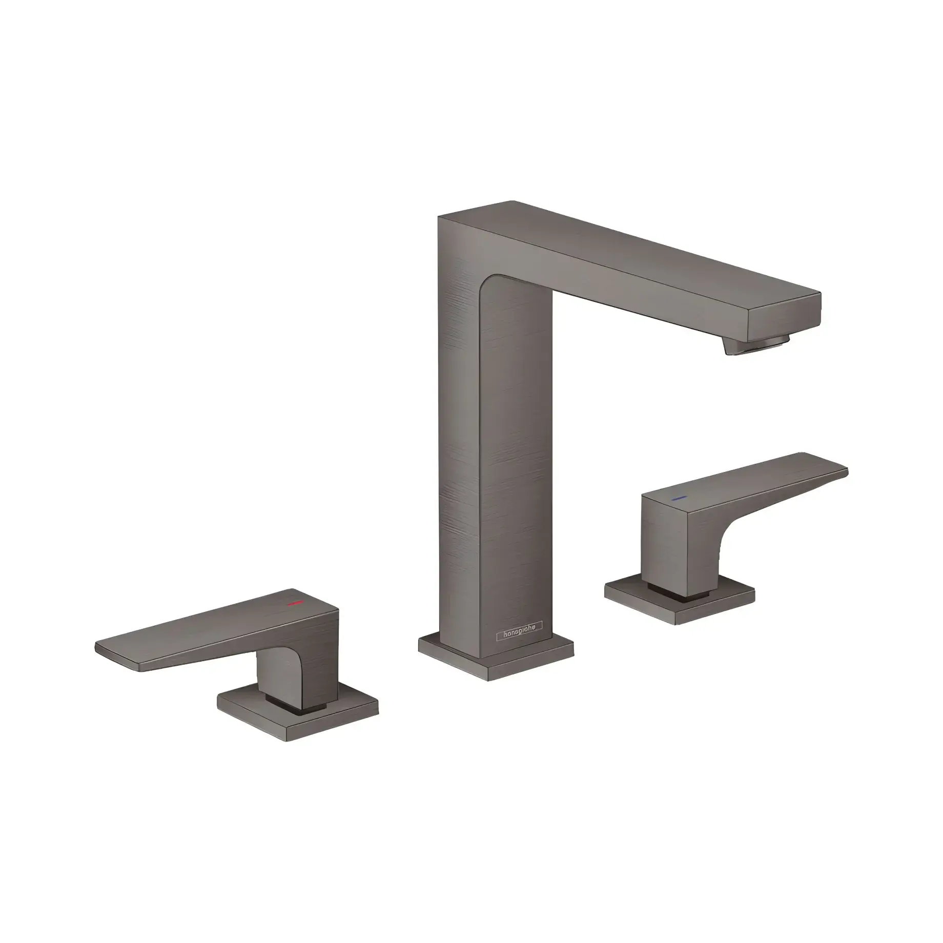 Змішувач для раковини Metropol Hansgrohe 32515340 Brushed Black Chrome — вид на білому тлі