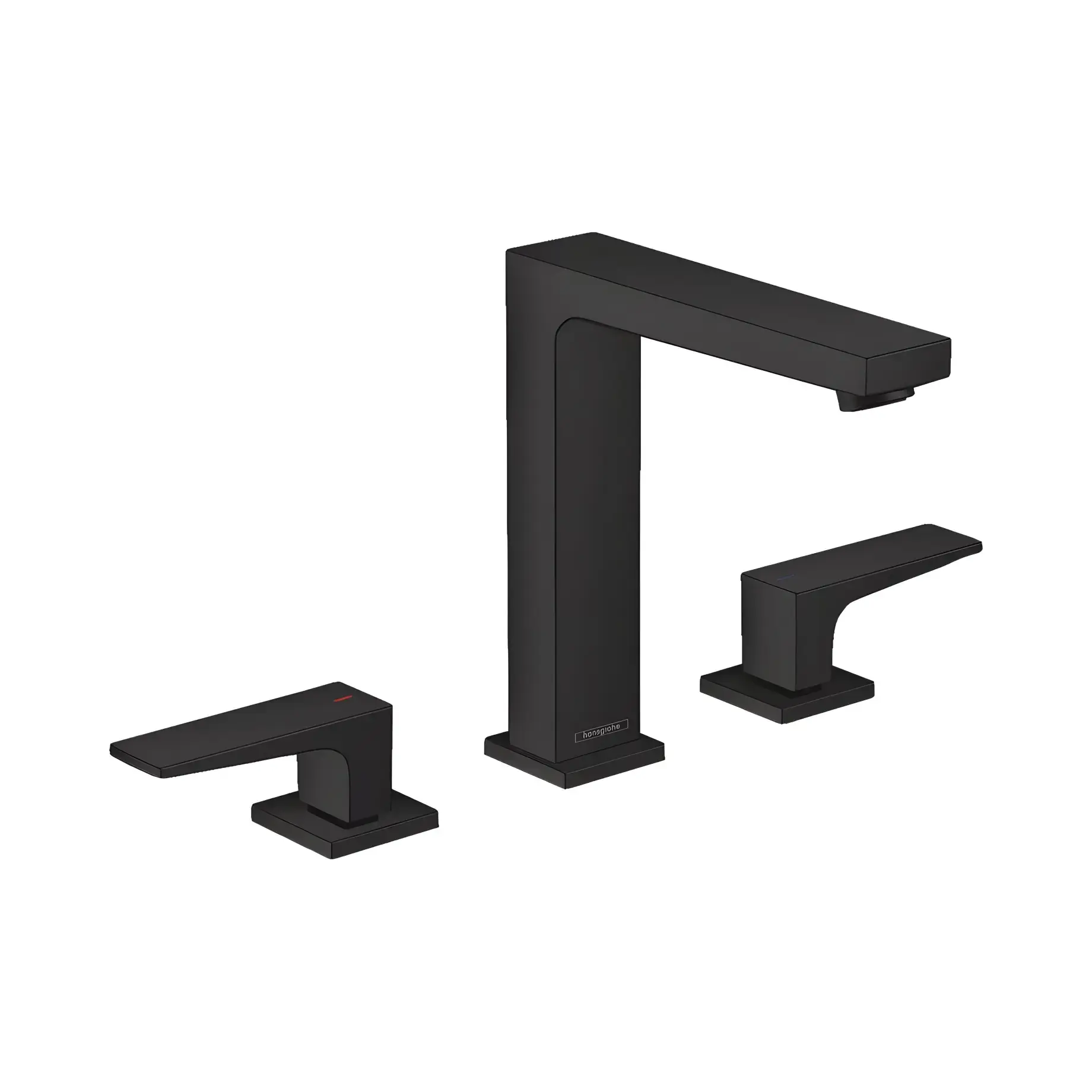 Змішувач для раковини Metropol Hansgrohe 32515670 Matt Black — вид на білому тлі
