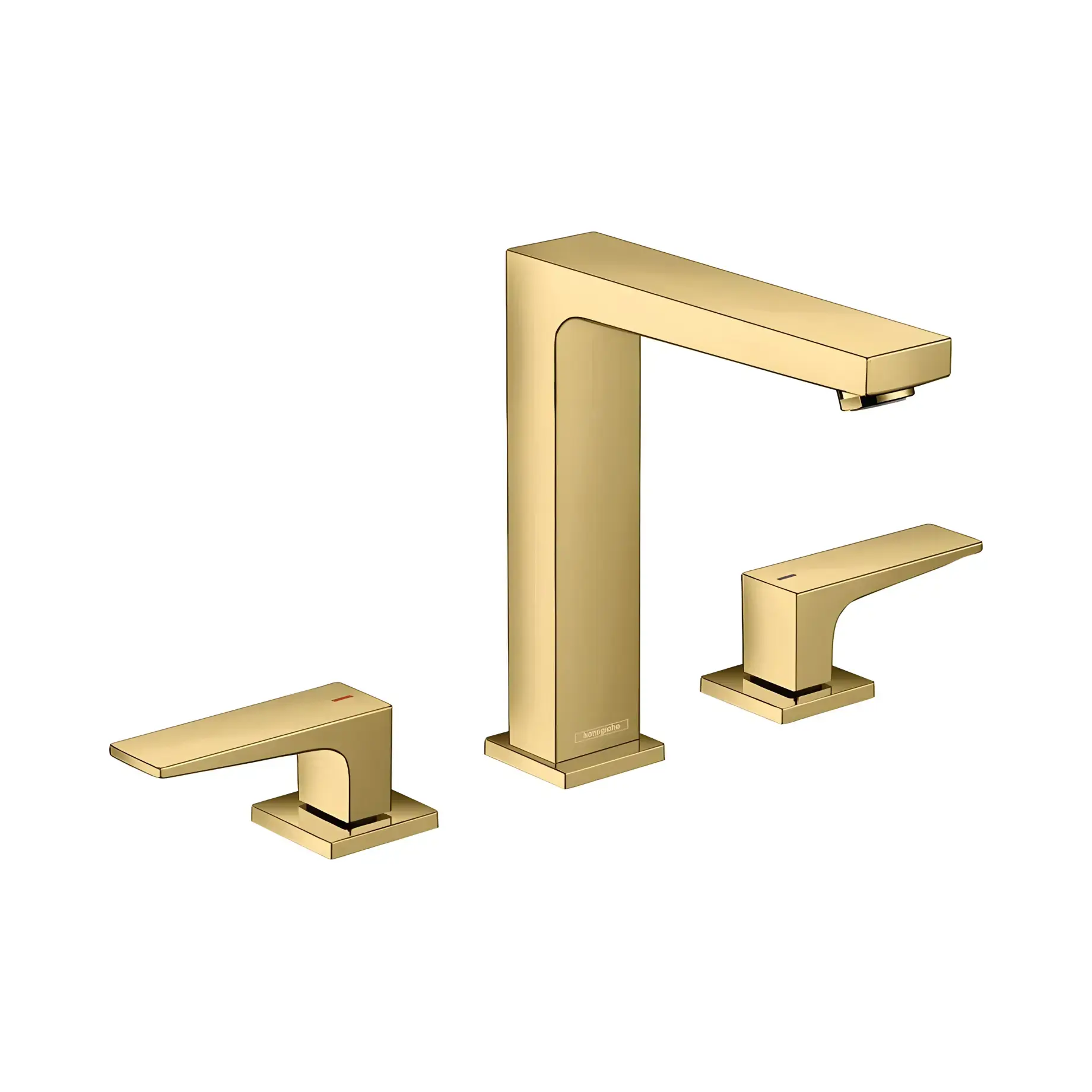 Змішувач для раковини Metropol Hansgrohe 32515990 Polished Gold Optic — вид на білому тлі