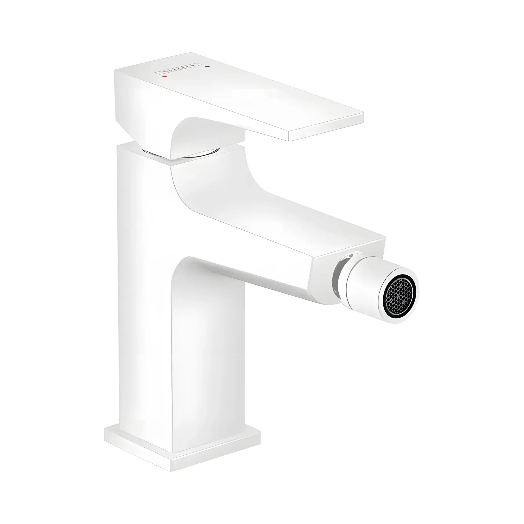 Змішувач для біде Metropol Hansgrohe 32520700 White Matt — вид на білому тлі