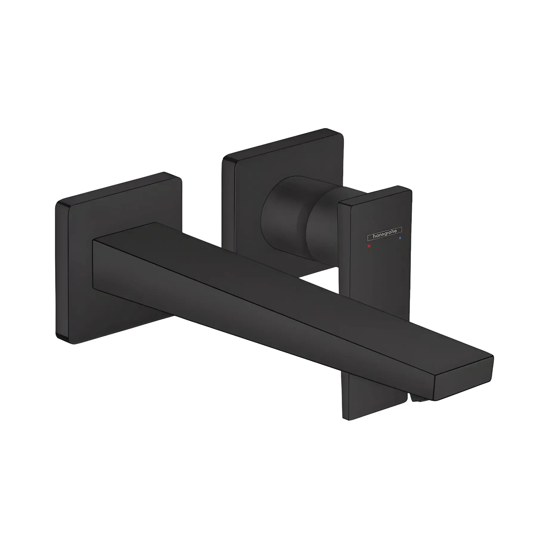 Змішувач для раковини Metropol Hansgrohe 32526670 Matt Black — вид на білому тлі