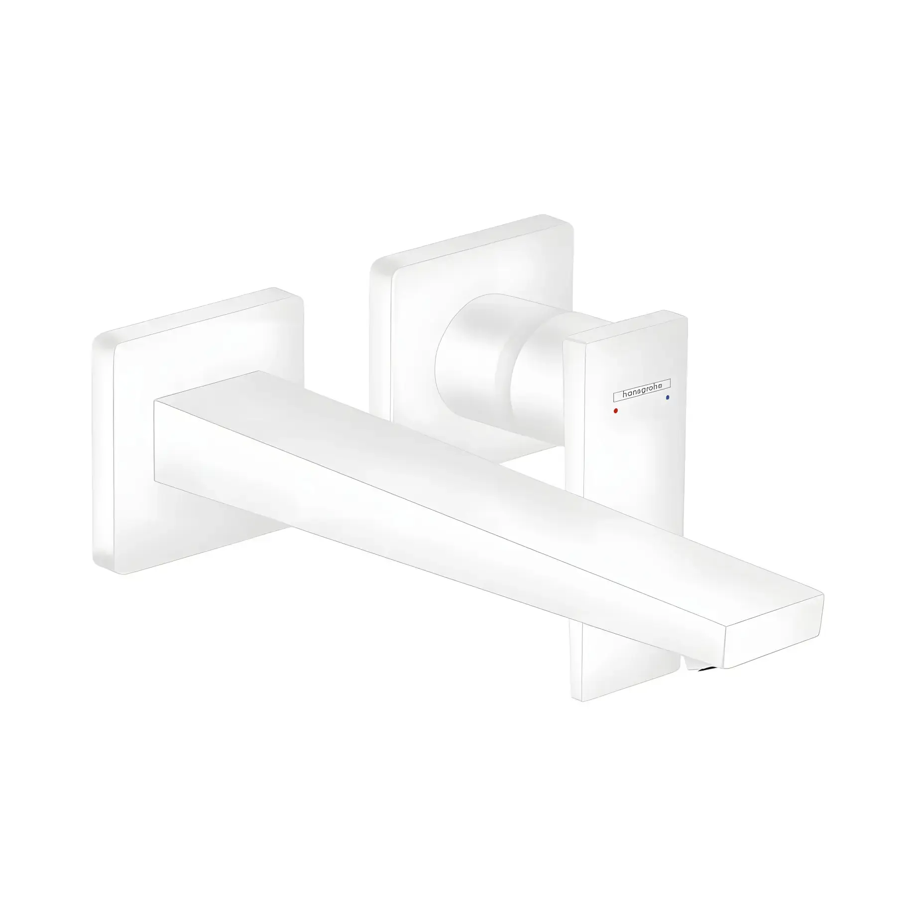 Змішувач для раковини Metropol Hansgrohe 32526700 White Matt — вид на білому тлі