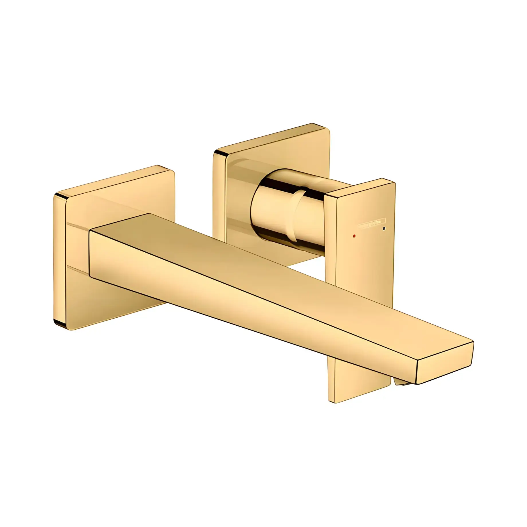 Змішувач для раковини Metropol Hansgrohe 32526990 Polished Gold Optic — вид на білому тлі