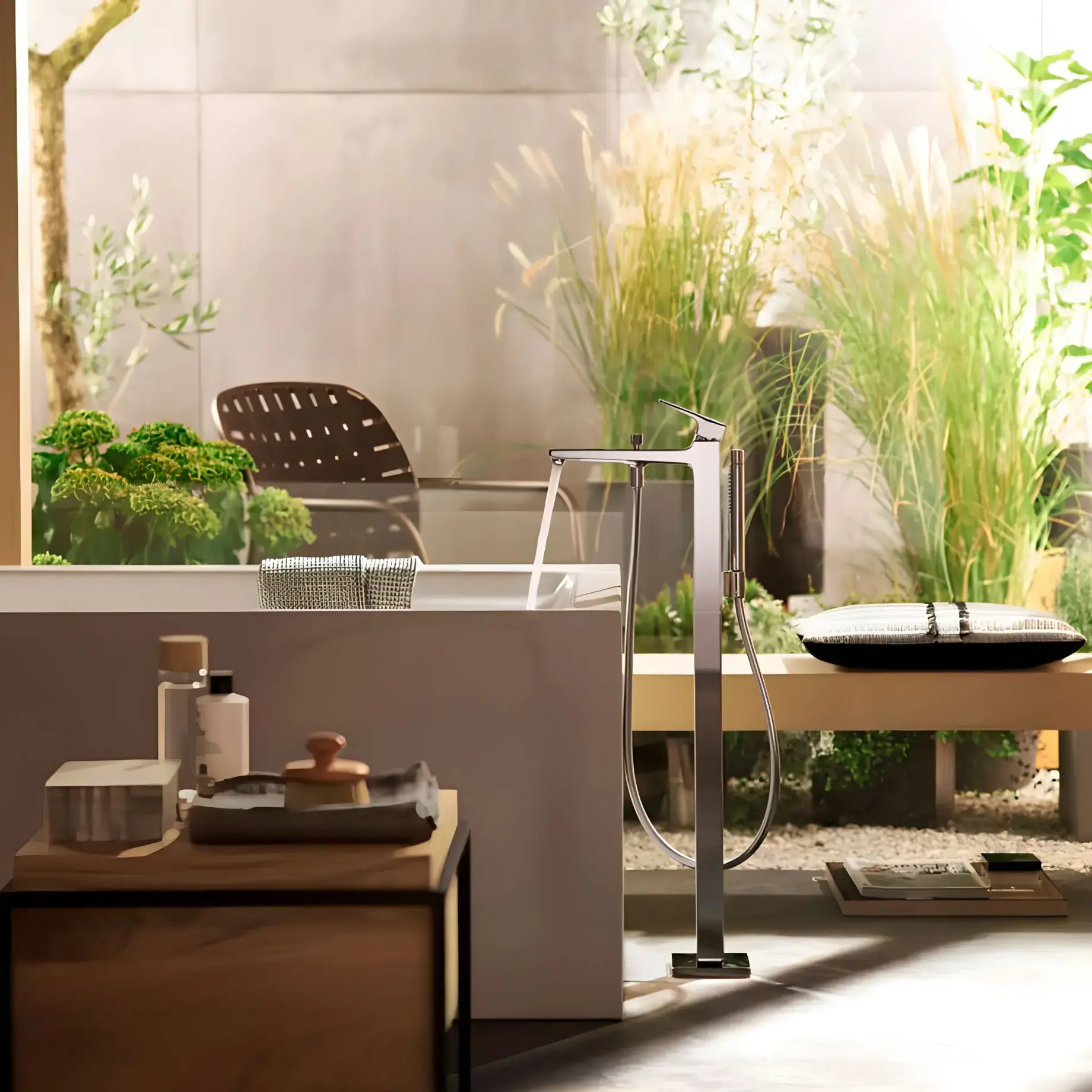 Змішувач для ванни Metropol Hansgrohe 32532000 Chrome — вид спереду