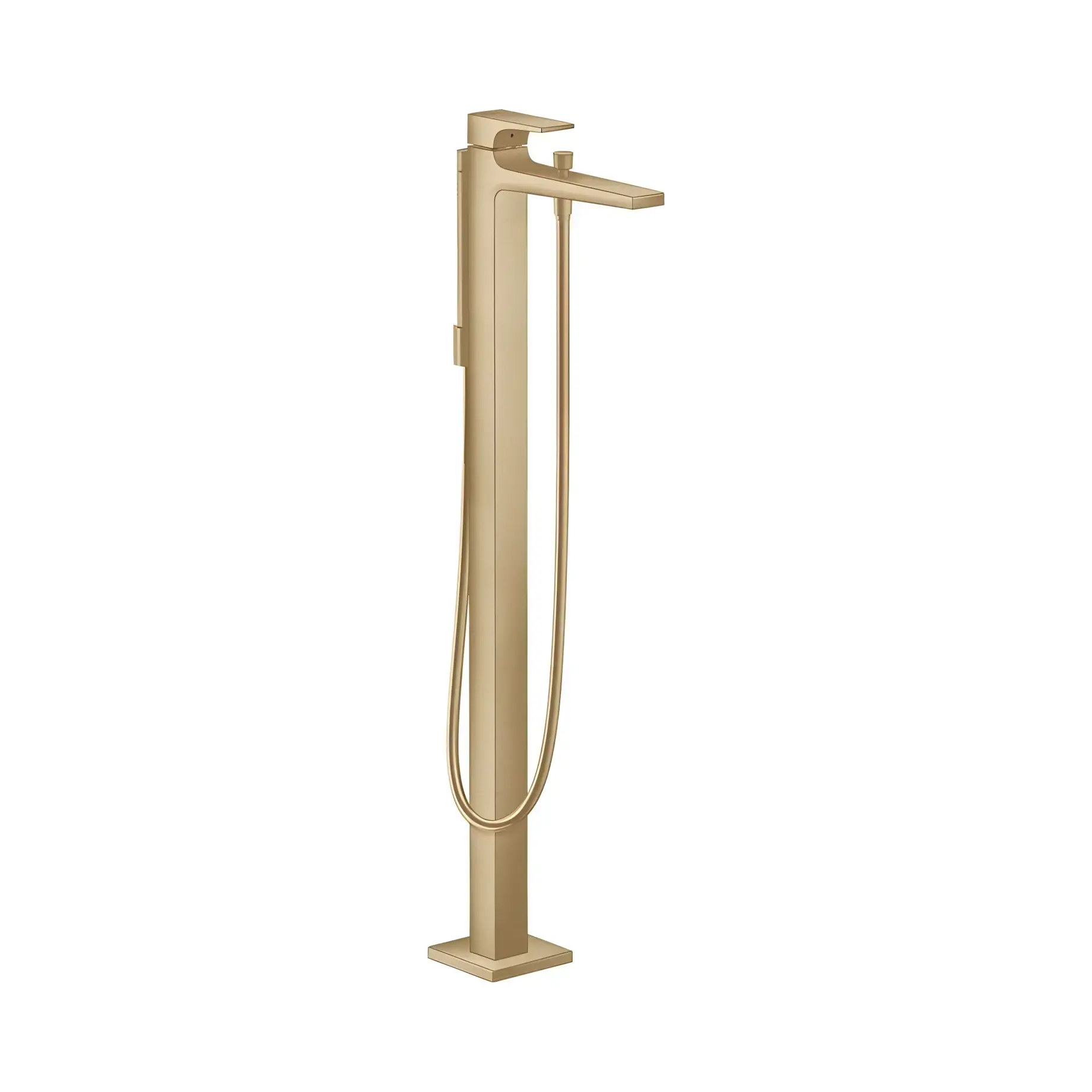 Змішувач для ванни Metropol Hansgrohe 32532140 Brushed Bronze — вид на білому тлі