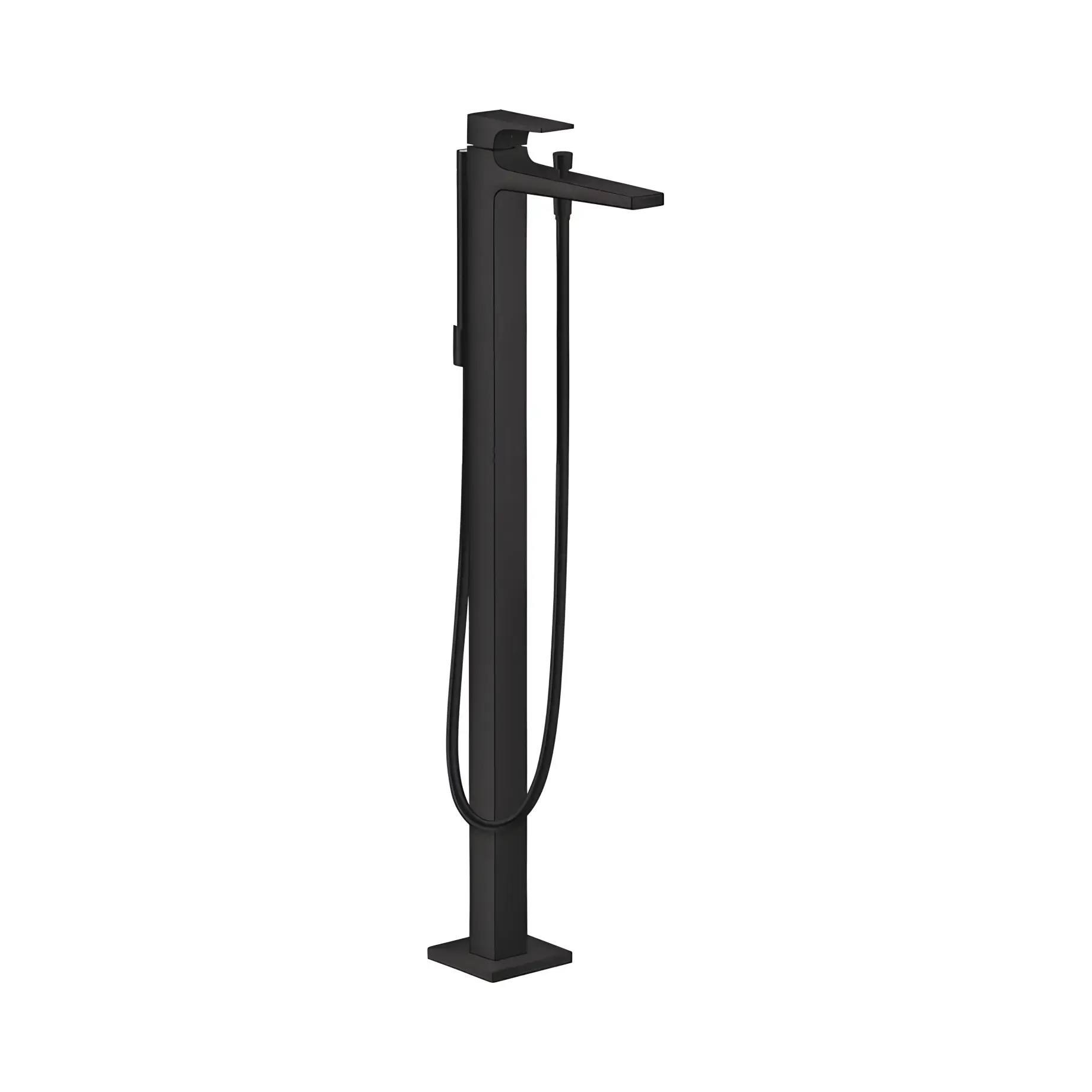 Змішувач для ванни Metropol Hansgrohe 32532670 Matt Black — вид на білому тлі