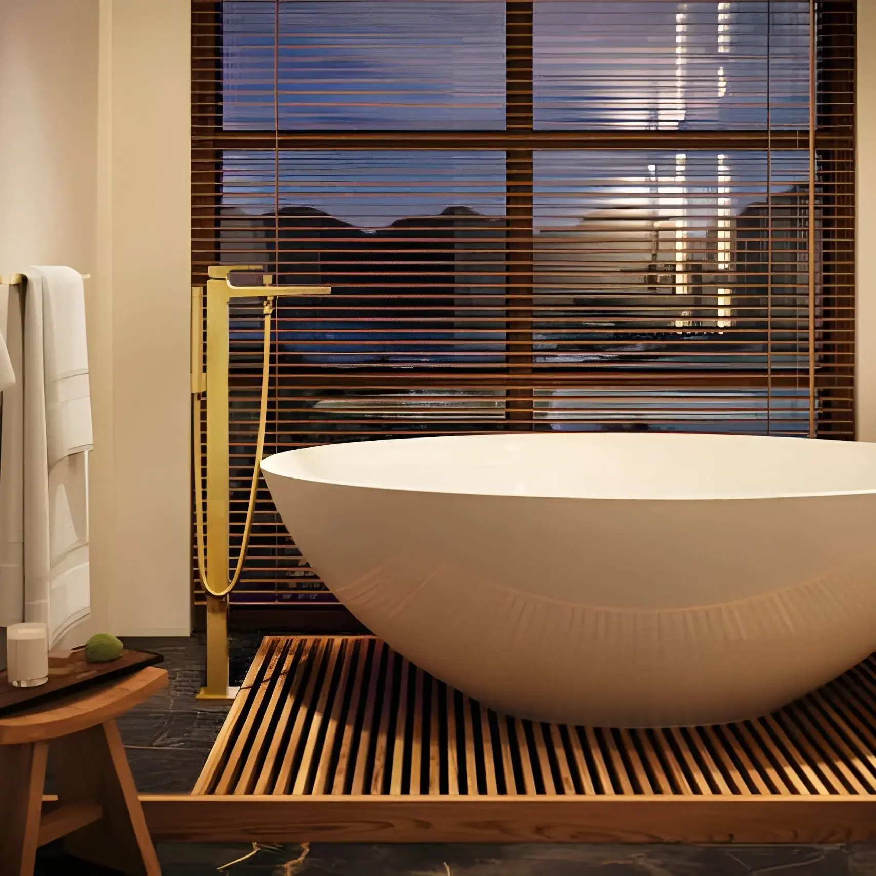 Змішувач для ванни Metropol Hansgrohe 32532990 Polished Gold Optic — бічний ракурс