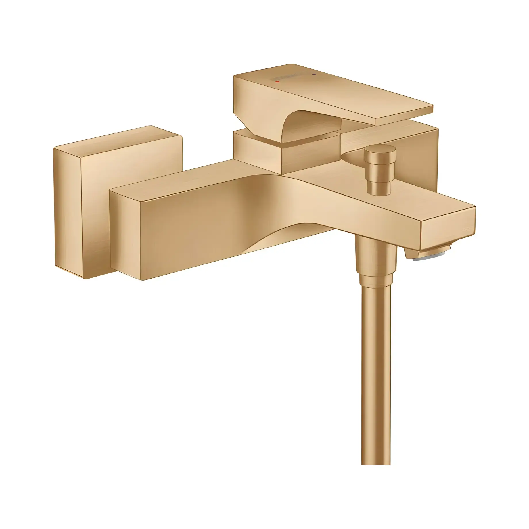 Змішувач для ванни Metropol Hansgrohe 32540140 Brushed Bronze — вид на білому тлі
