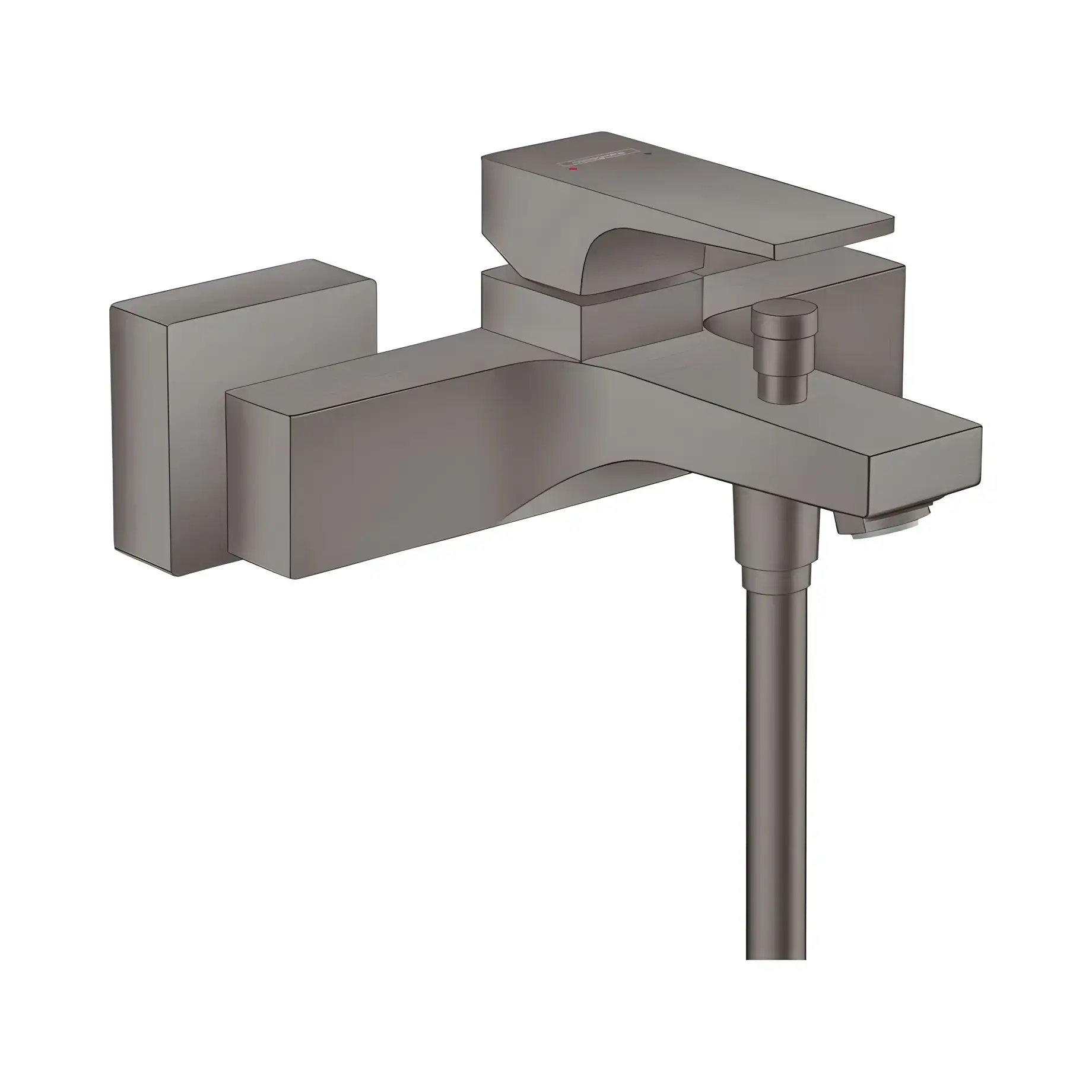 Змішувач для ванни Metropol Hansgrohe 32540340 Brushed Black Chrome — вид на білому тлі