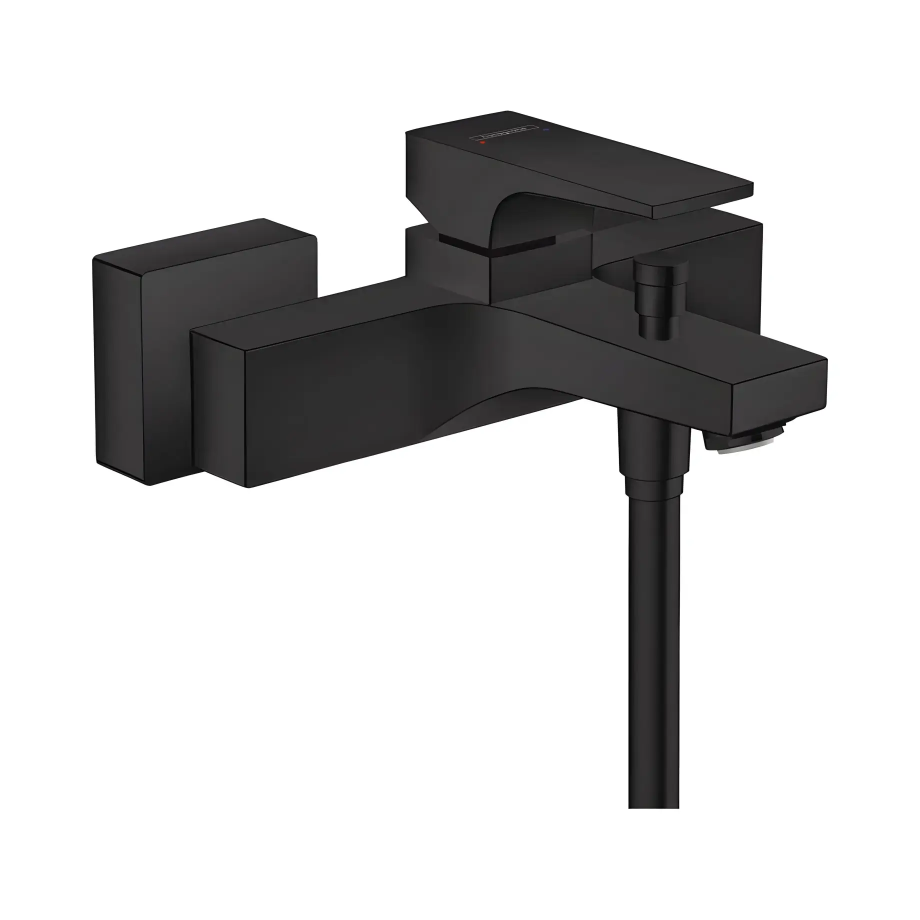 Змішувач для ванни Metropol Hansgrohe 32540670 Matt Black — вид на білому тлі