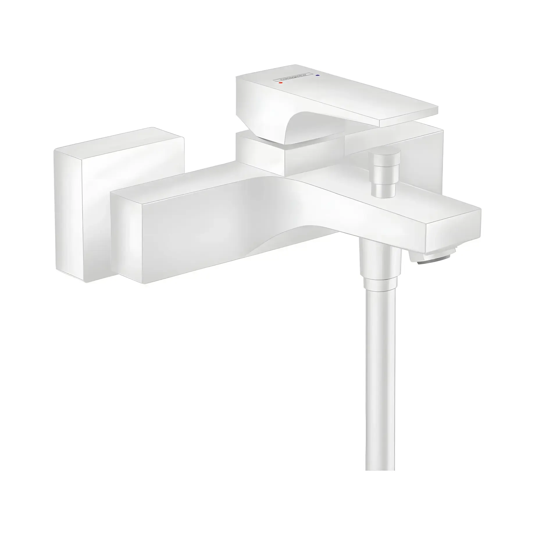 Змішувач для ванни Metropol Hansgrohe 32540700 White Matt — вид на білому тлі