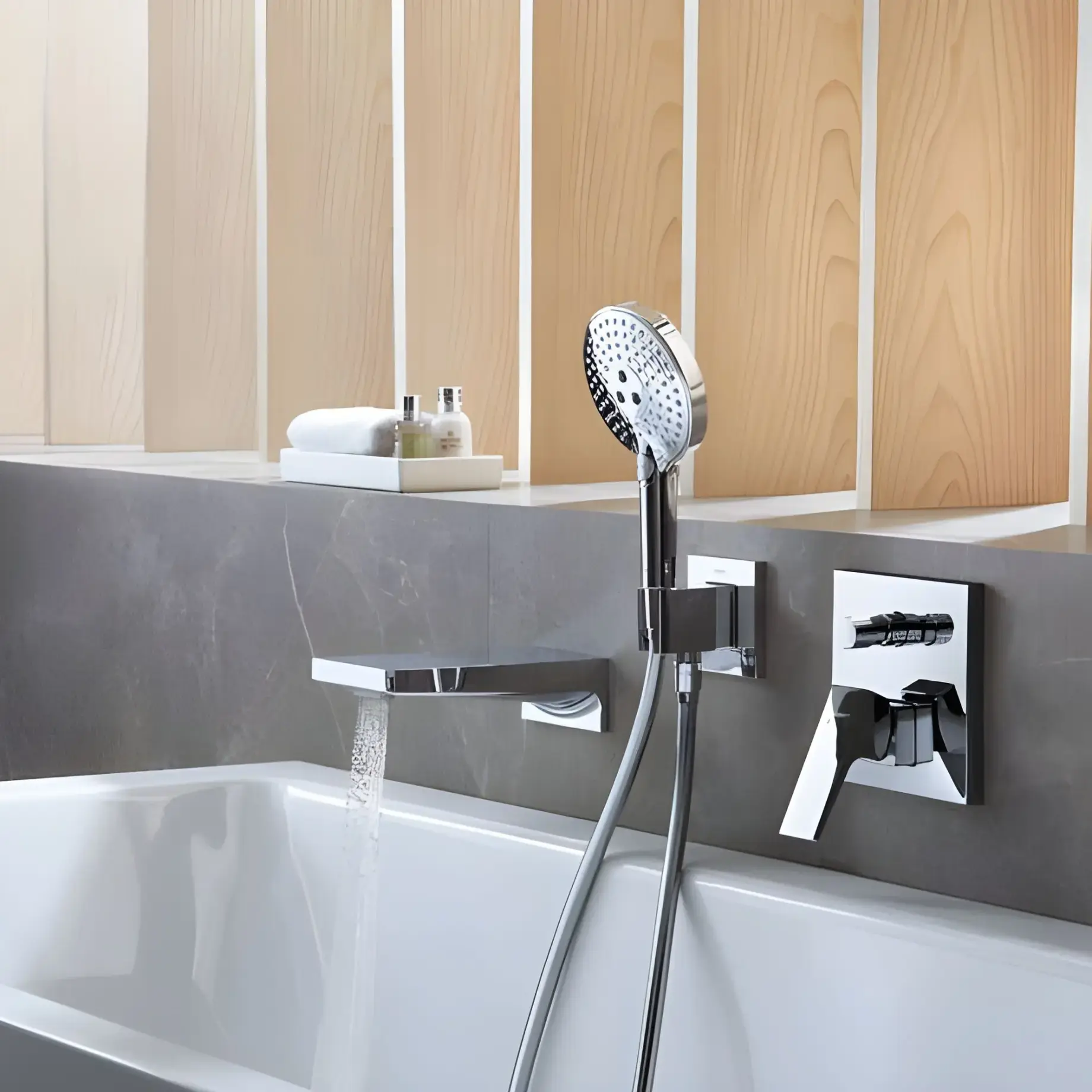 Змішувач для ванни Metropol Hansgrohe 32545000 Chrome — вид спереду