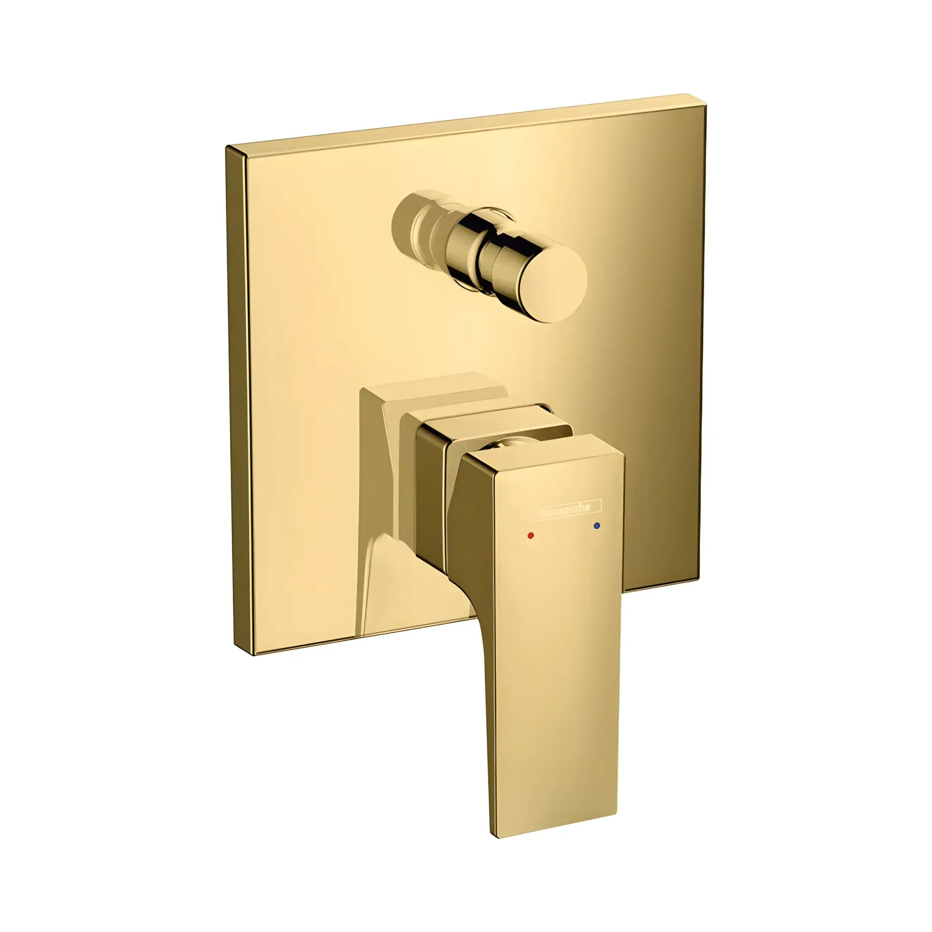Змішувач для ванни Metropol Hansgrohe 32545990 Polished Gold Optic — вид на білому тлі