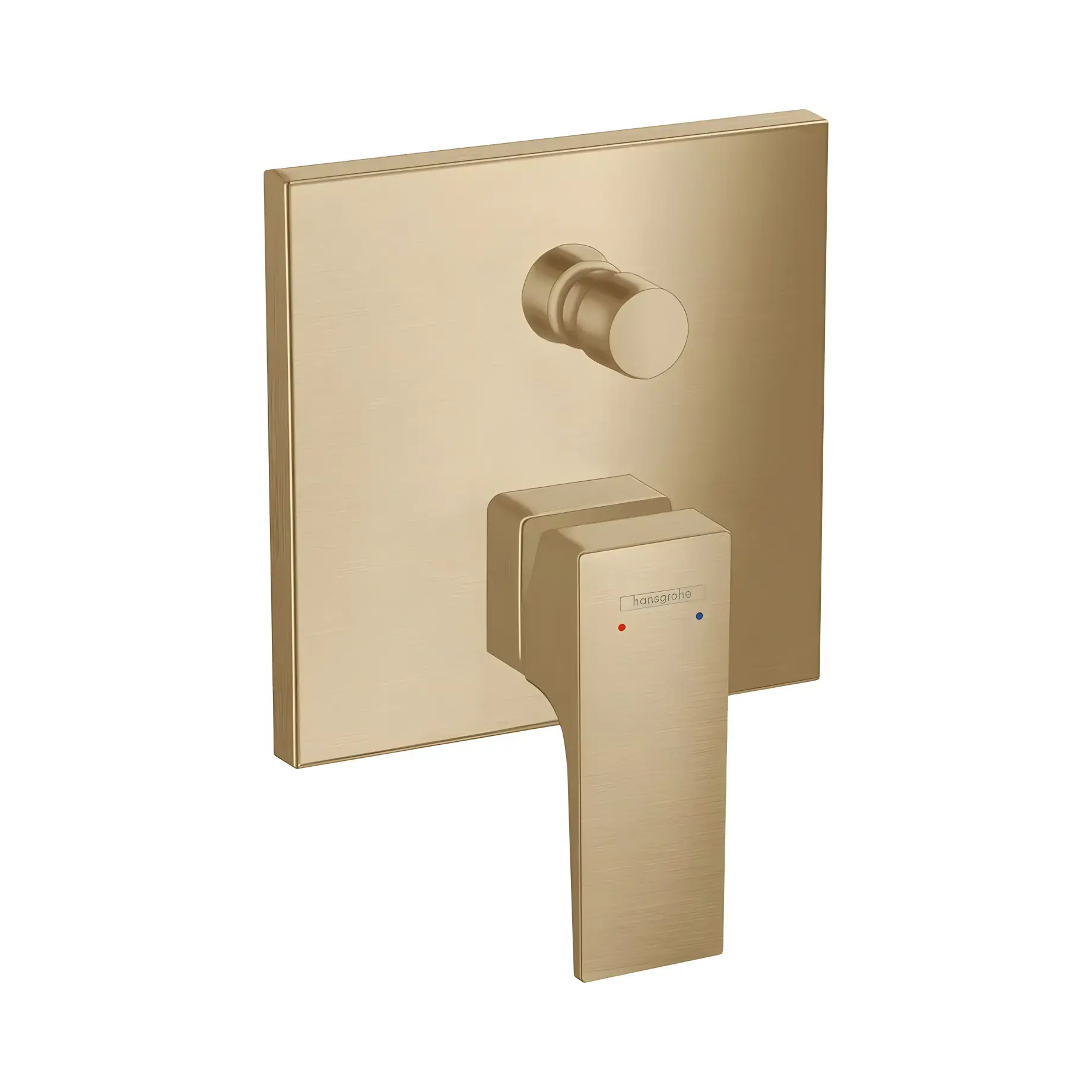 Змішувач для ванни та душу Metropol Hansgrohe 32546140 Brushed Bronze — вид на білому тлі