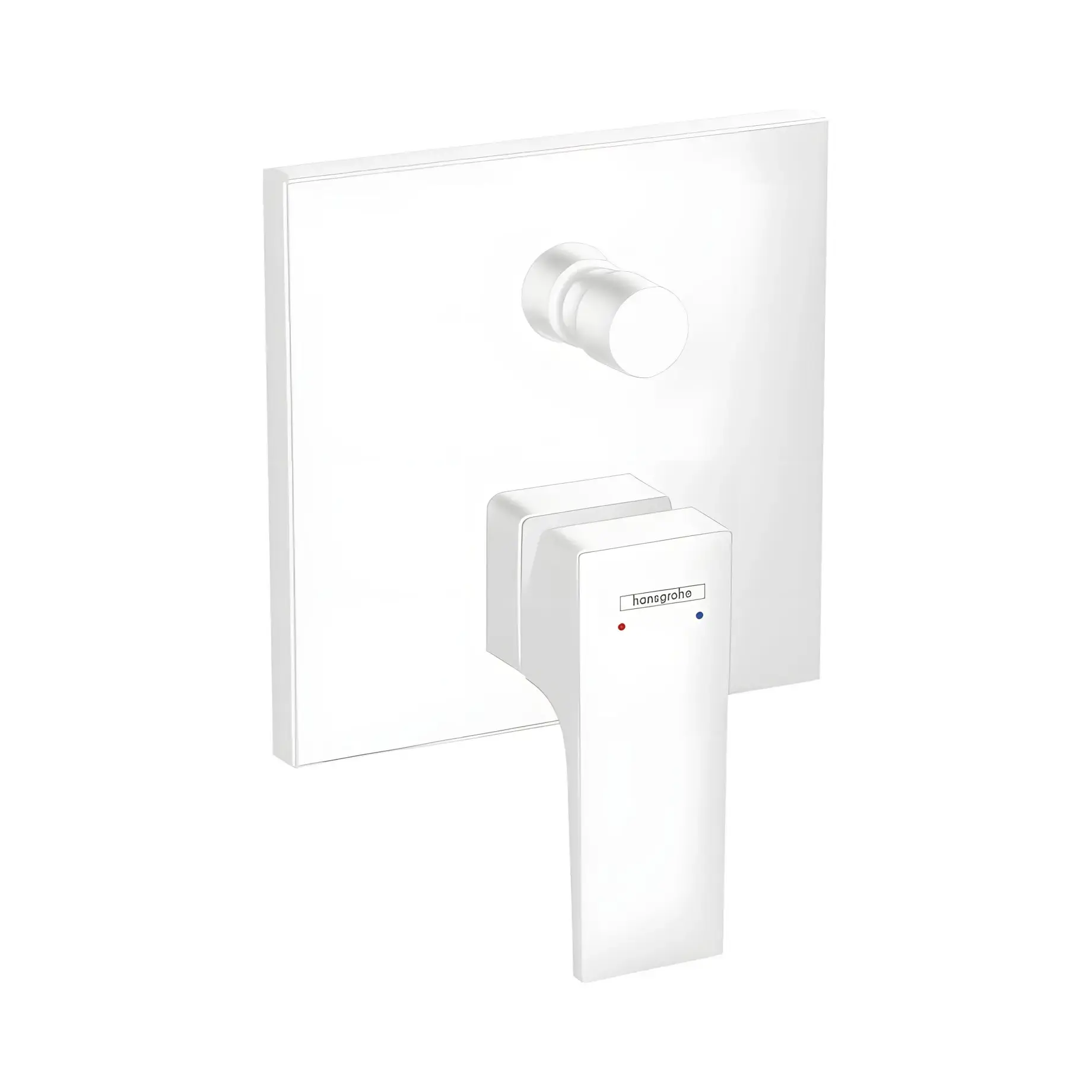 Змішувач для ванни та душу Metropol Hansgrohe 32546700 White Matt — вид на білому тлі