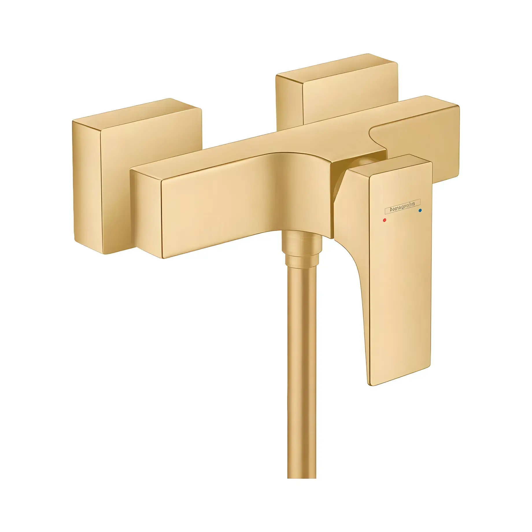 Змішувач для душу Metropol Hansgrohe 32560140 Brushed Bronze — вид на білому тлі